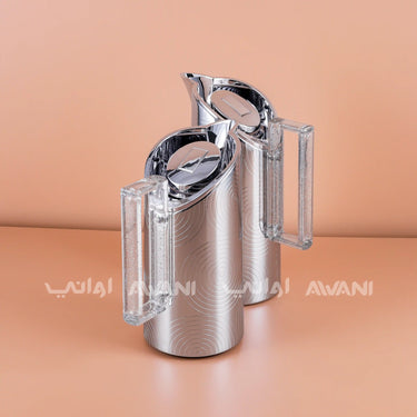 Thermal Flask Set – Silver with Silver Handle 0.7 / 1 L