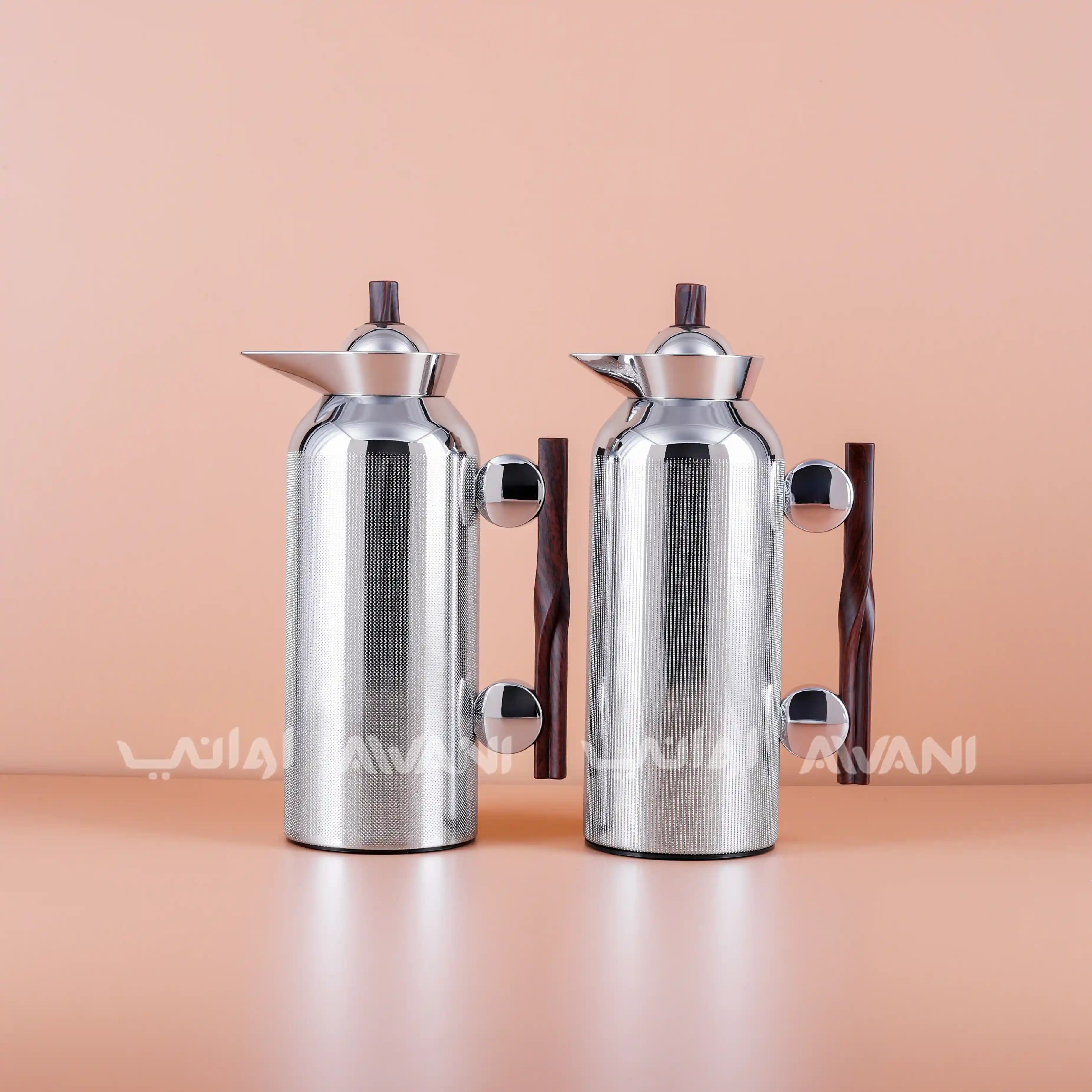 Stainless Steel Flask Set – Silver Color 1 L