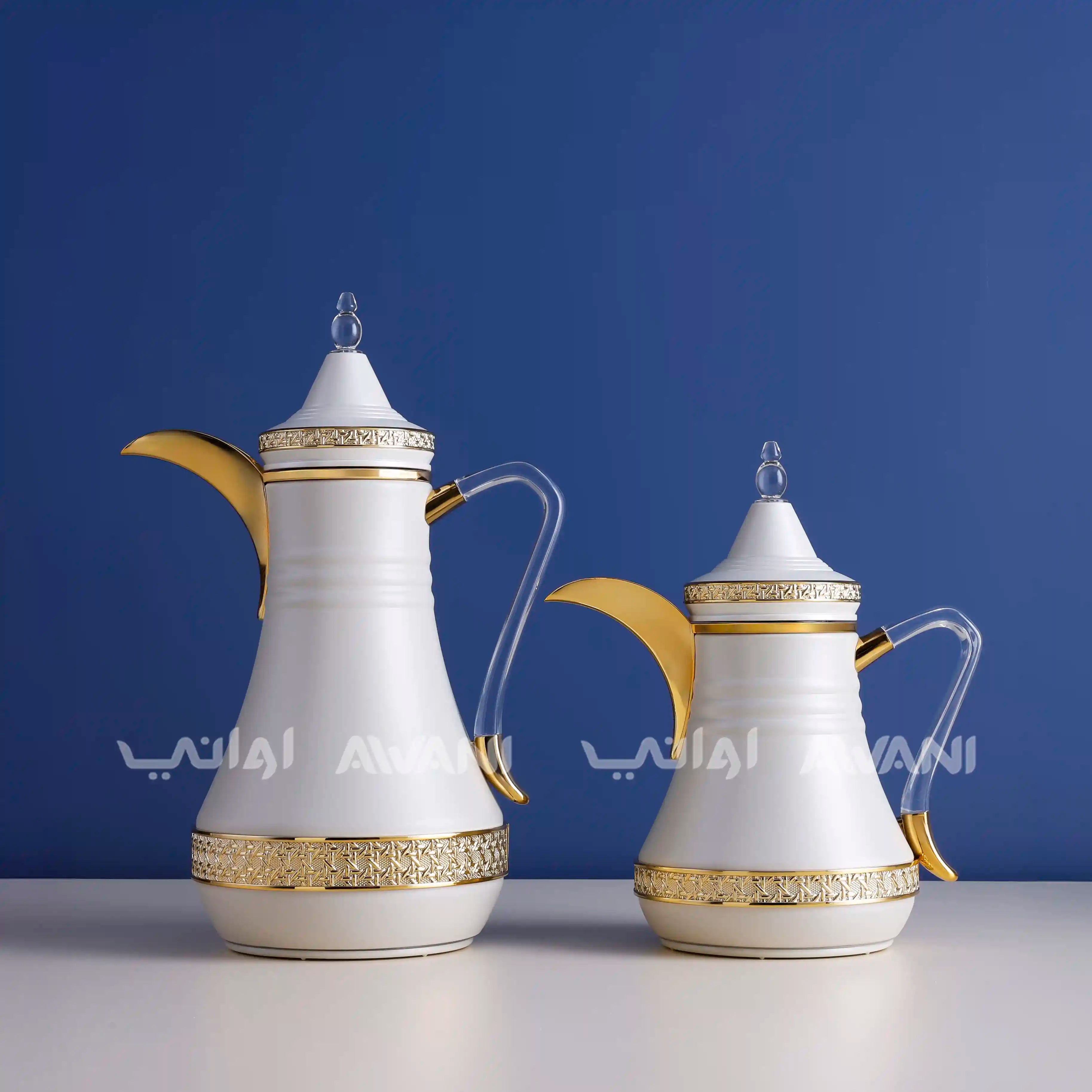 Dallah Set – 2 Pcs (0.35 ML + 1 L)  Sandal+ Gold