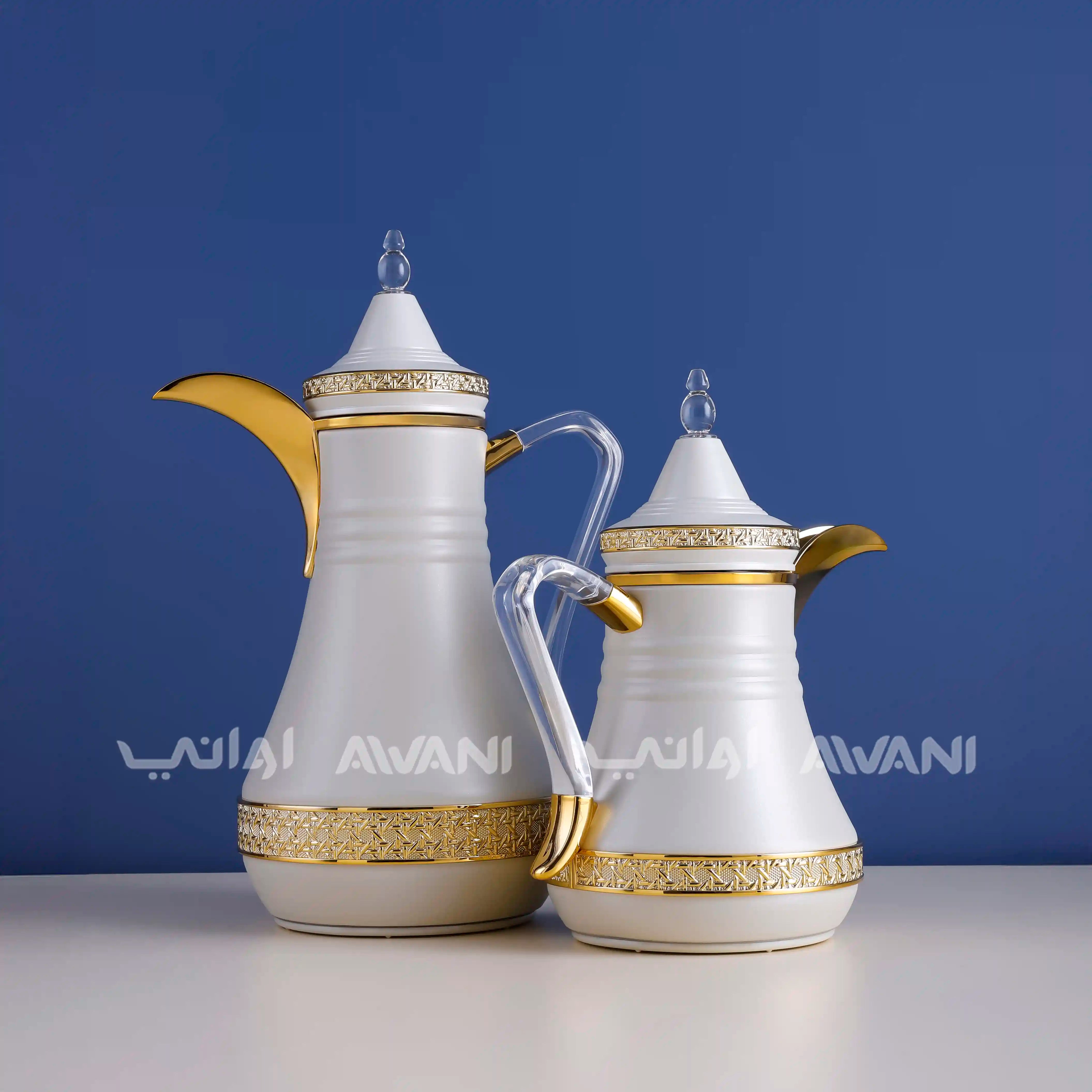 Dallah Set – 2 Pcs (0.35 ML + 1 L)  Sandal+ Gold