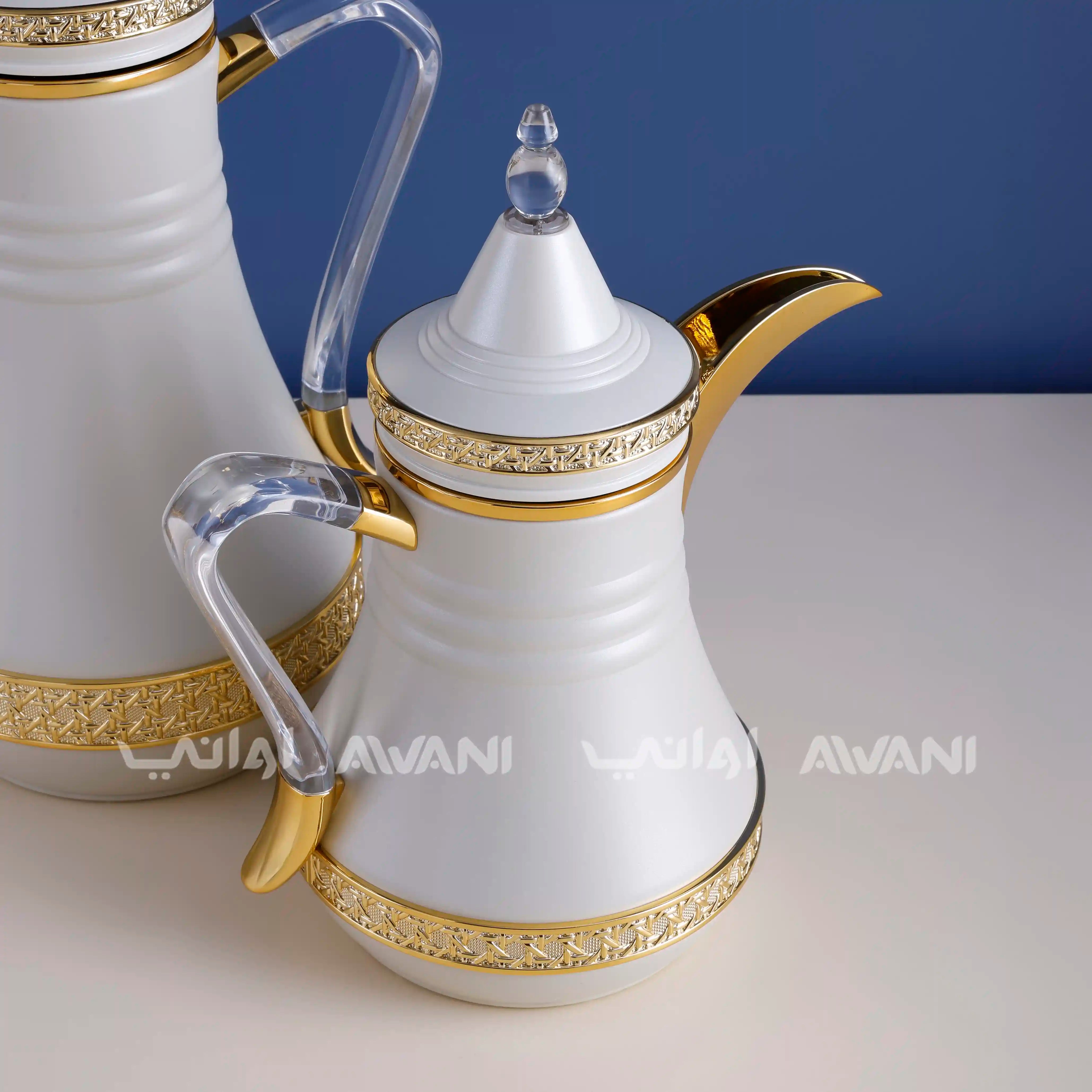 Dallah Set – 2 Pcs (0.35 ML + 1 L)  Sandal+ Gold