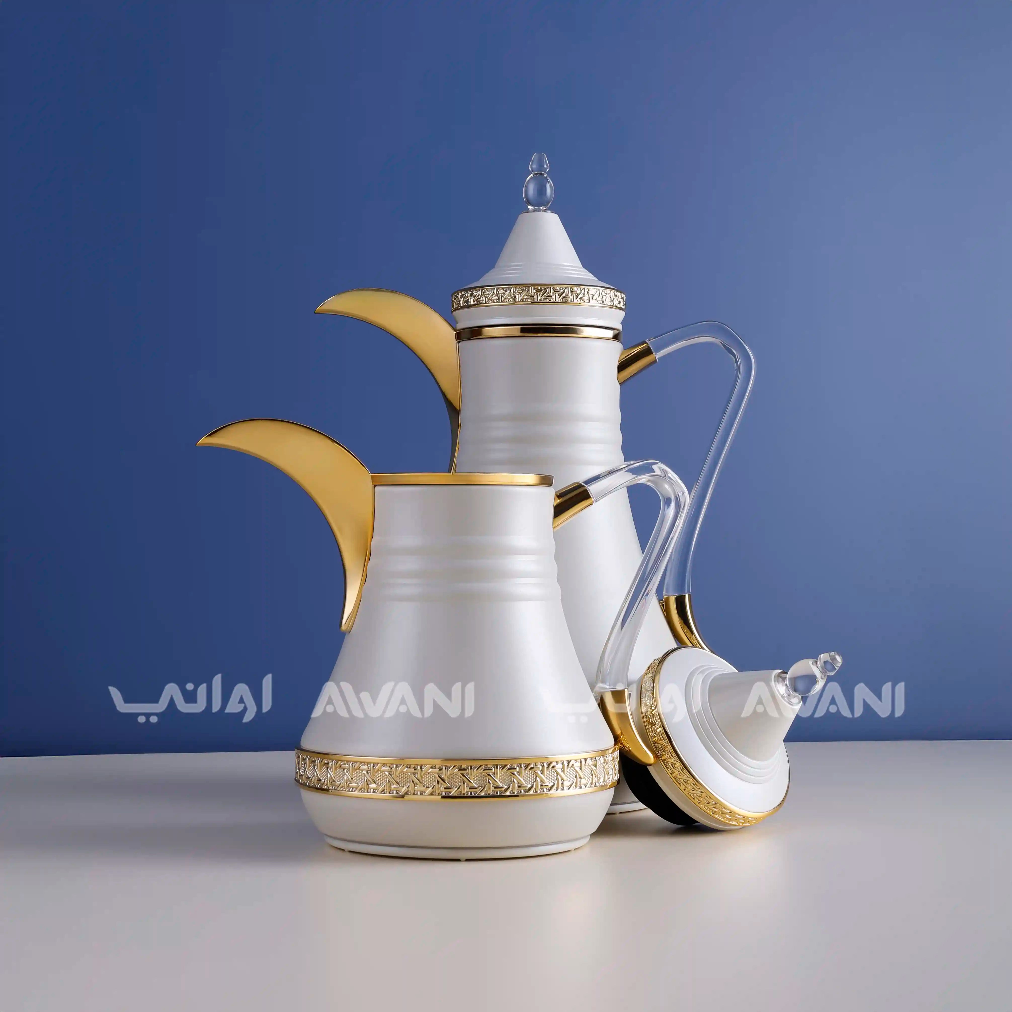 Dallah Set – 2 Pcs (0.35 ML + 1 L)  Sandal+ Gold