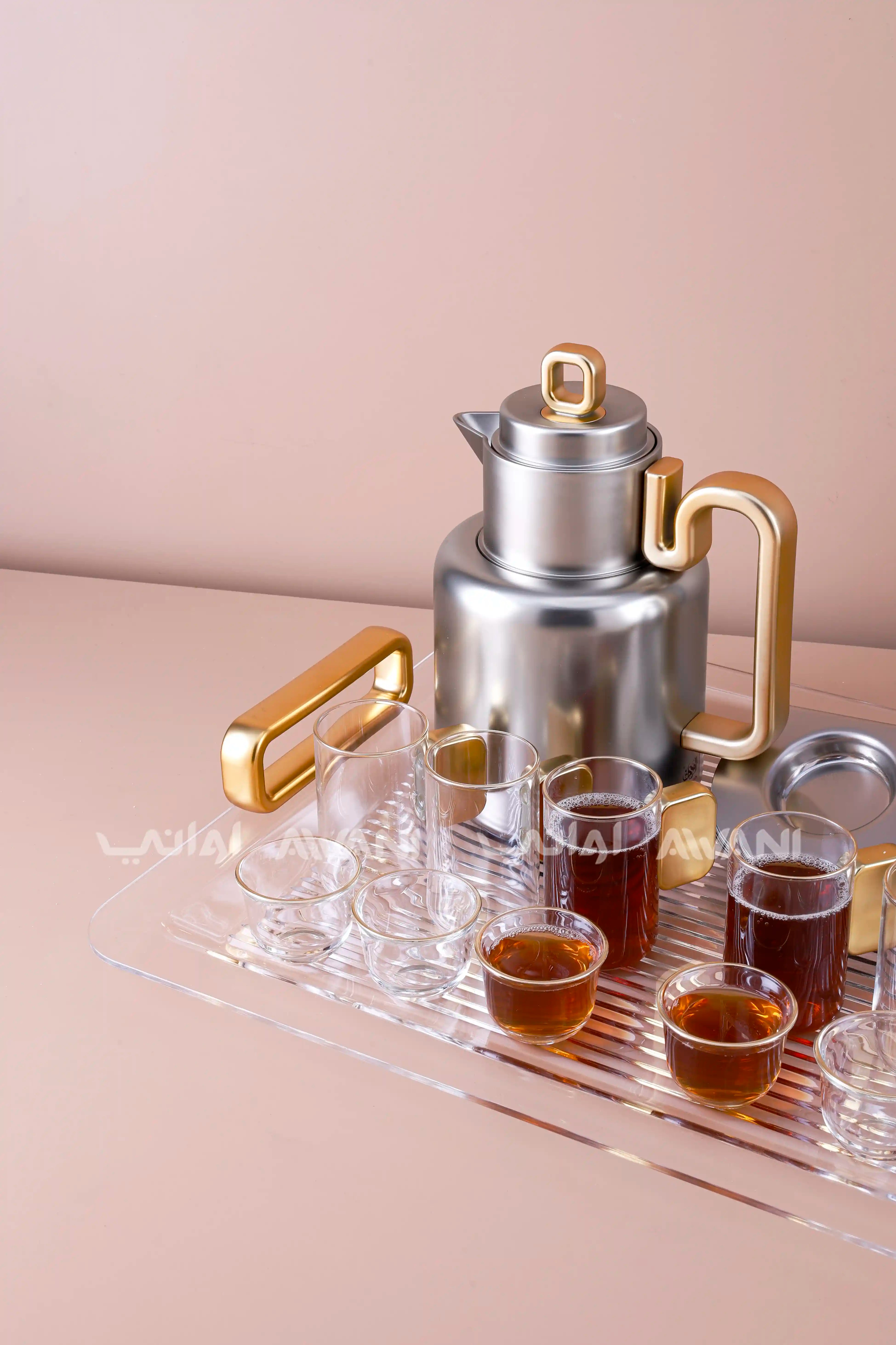 0.5 liter & 1 liter matt  Silver & gold