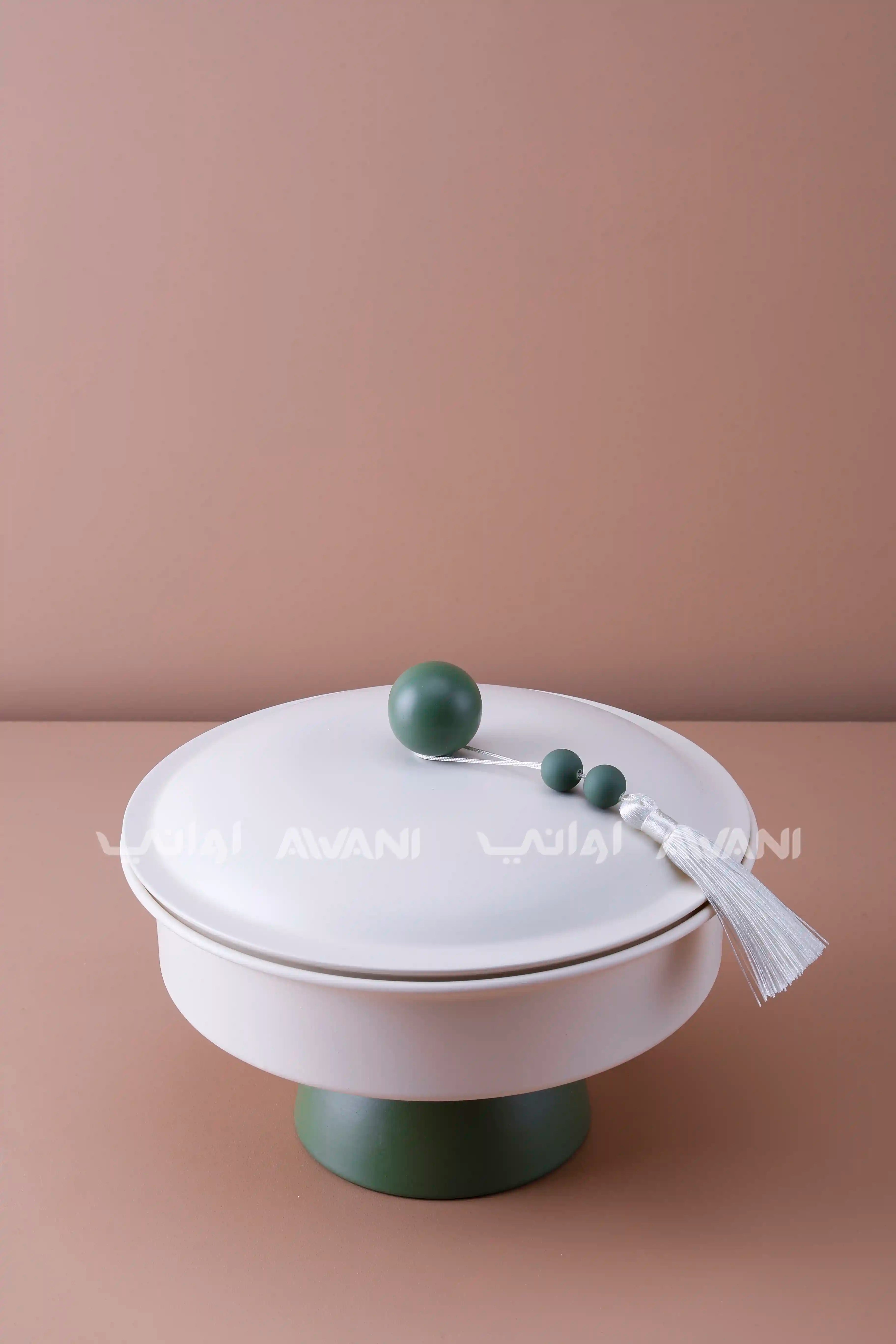 Green Bowls with Lid - Large