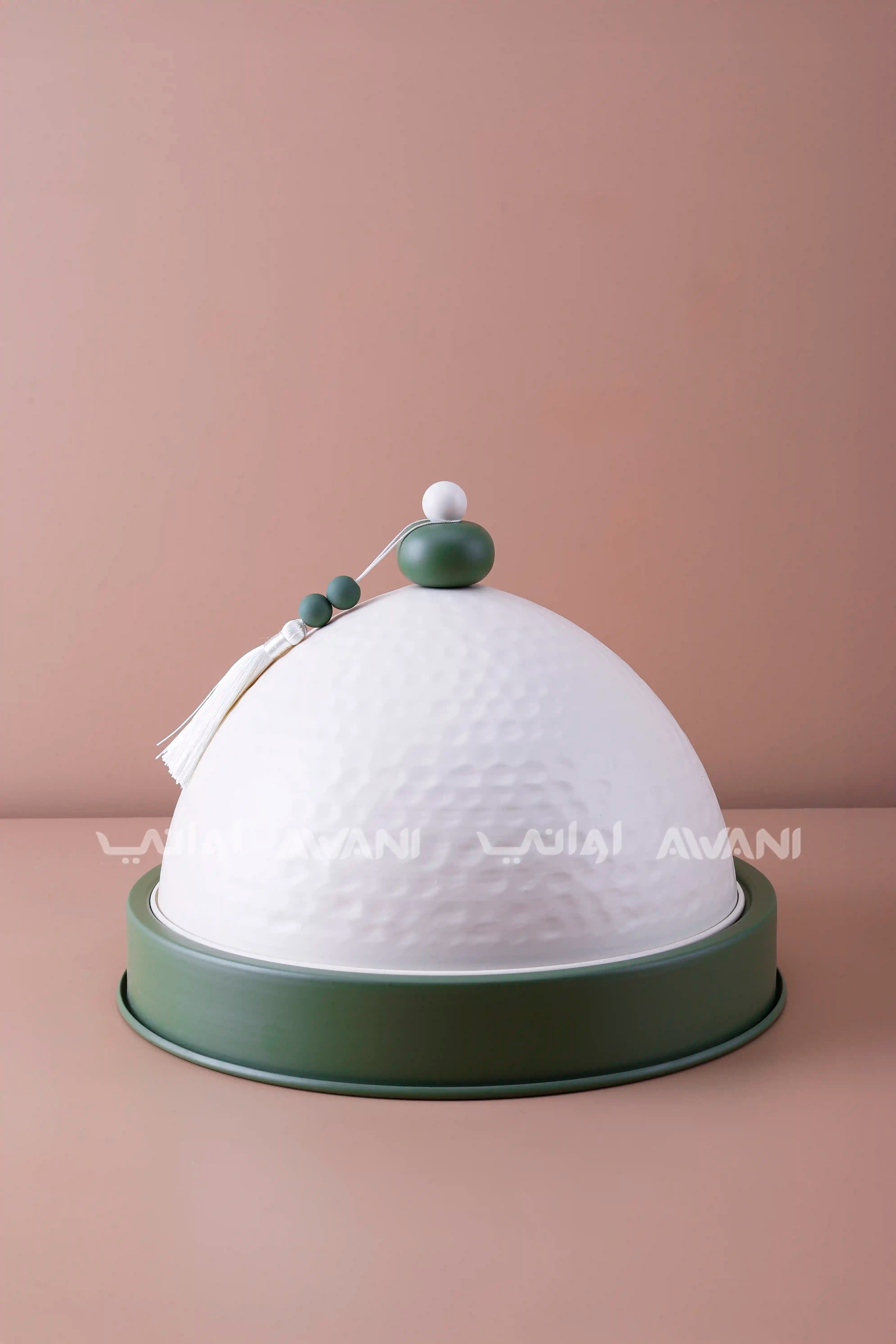 Dates Bowl Dome Dessert with Green Base - L