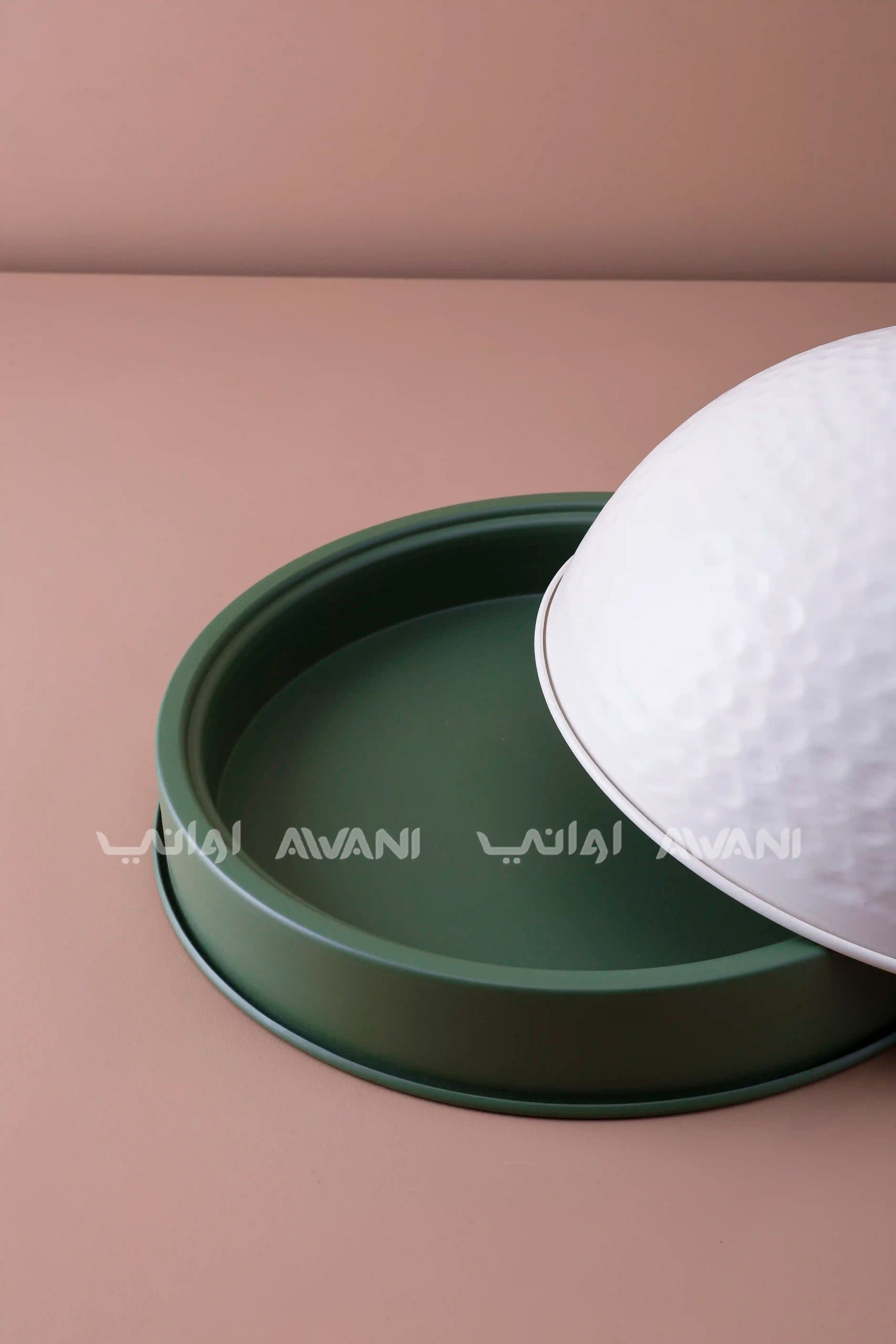 Dates Bowl Dome Dessert with Green Base - L