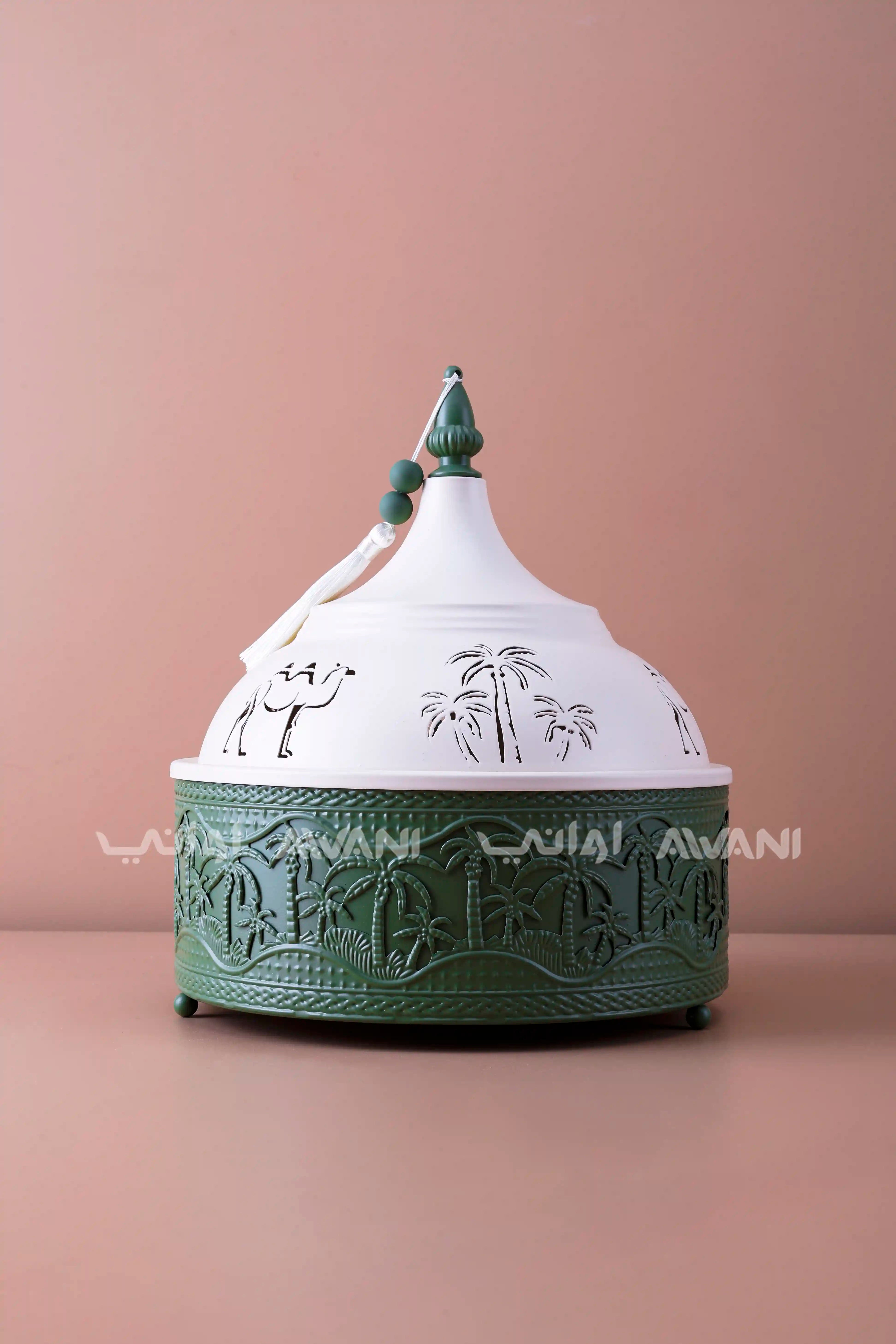 Dates Bowl W/Cover Large