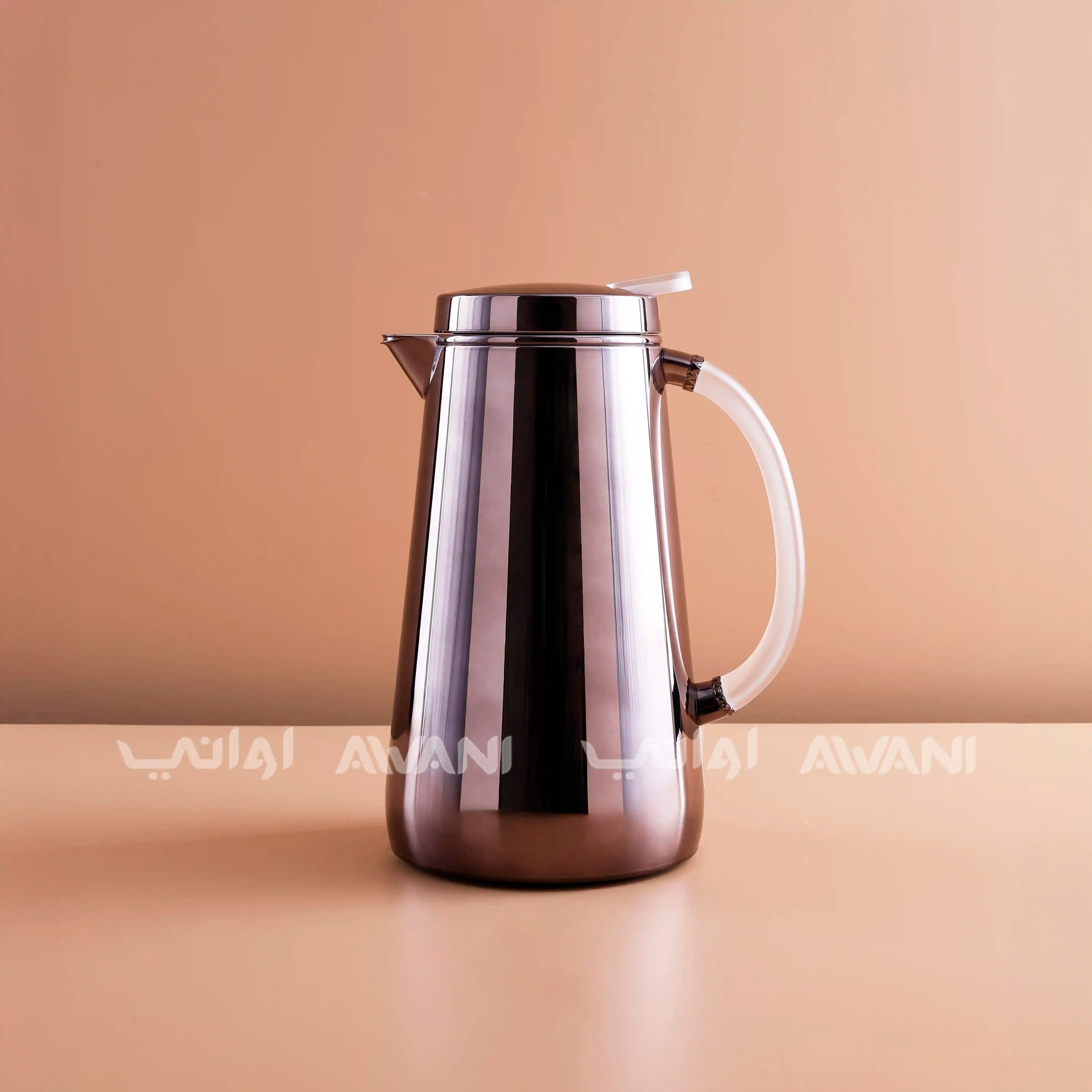 Brown  Flask – 0.7ML | Hot & Cold with Clear Handle