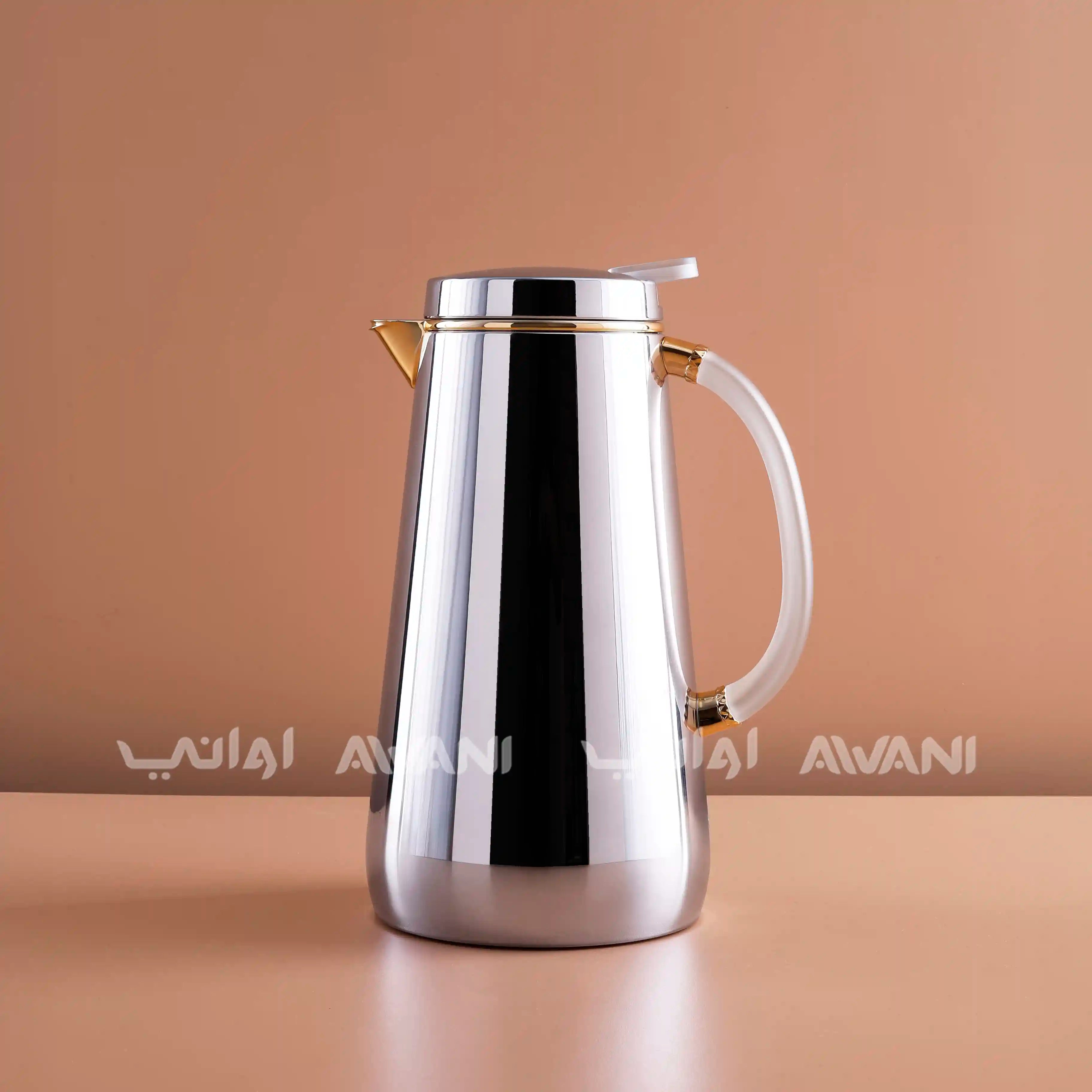 Gold Flask – 1L | Hot & Cold with Clear Handle