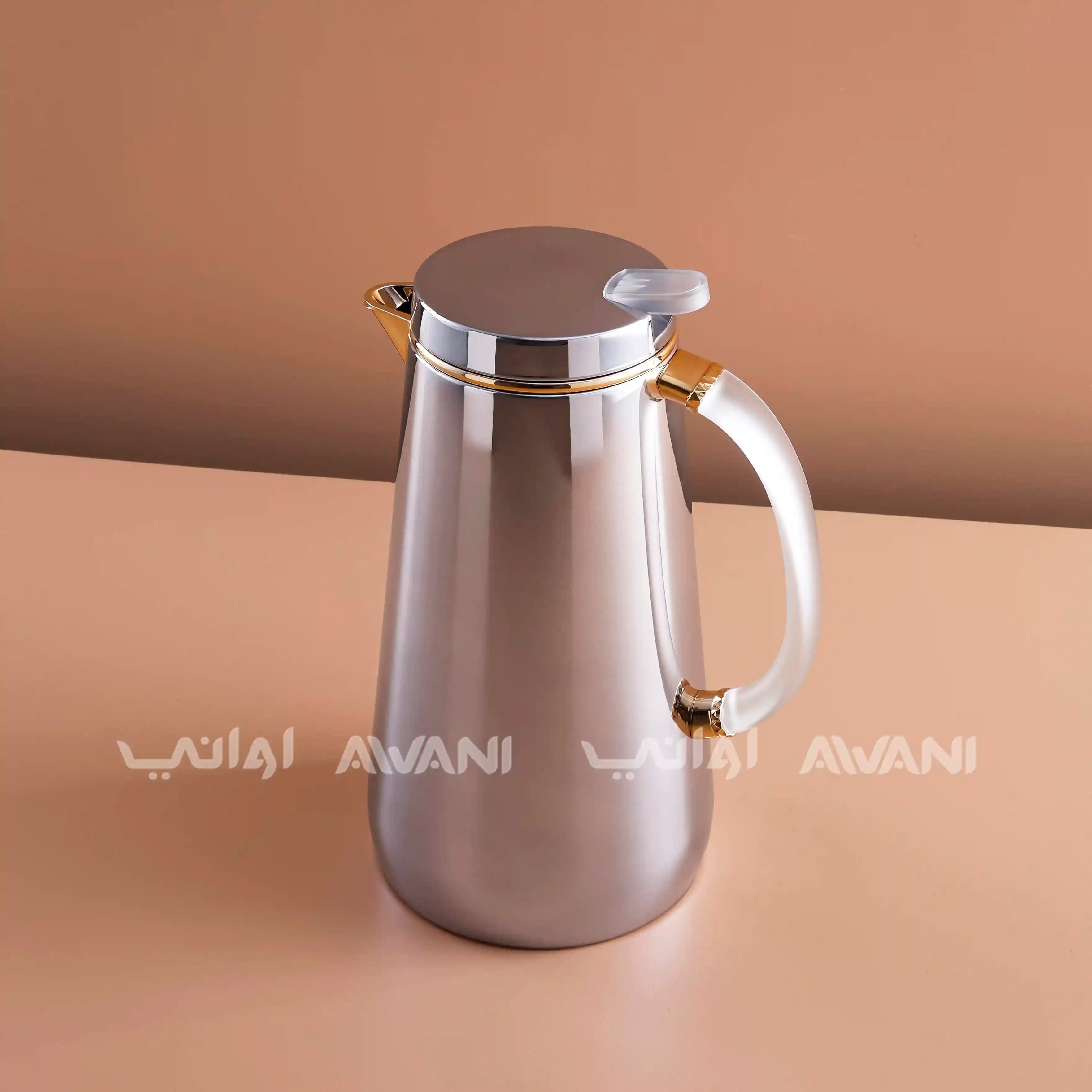 Gold Flask – 1L | Hot & Cold with Clear Handle