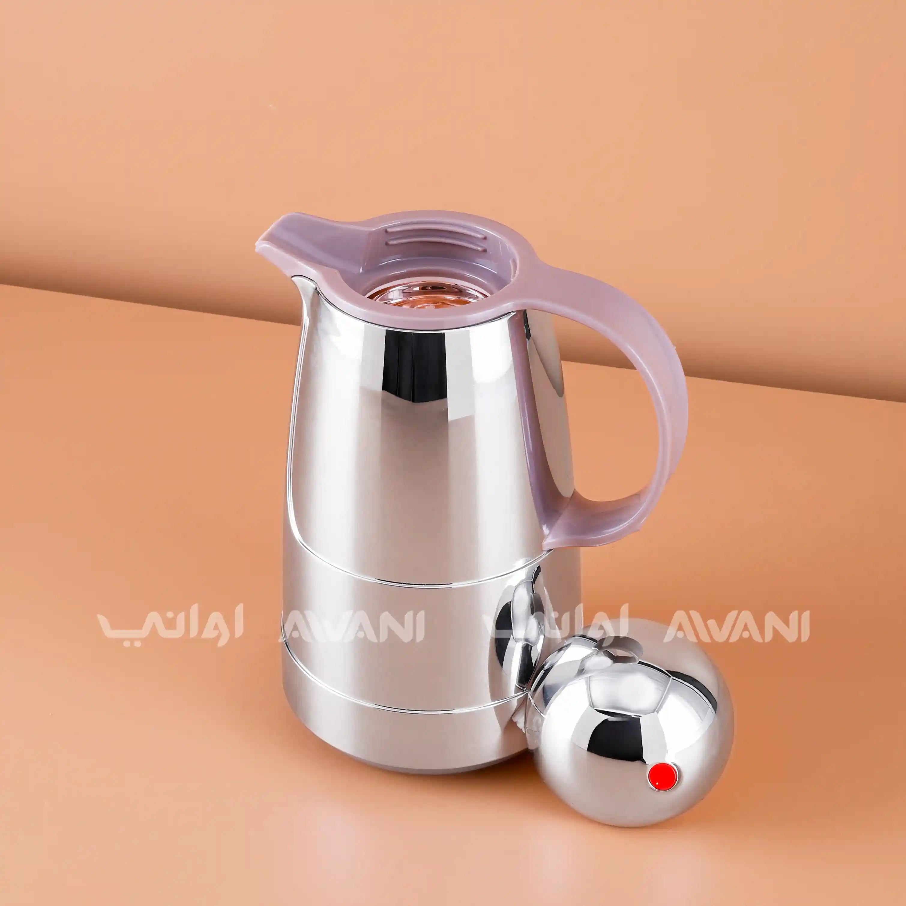 Chrome & Silver Dallah Thermos Flask – 1L