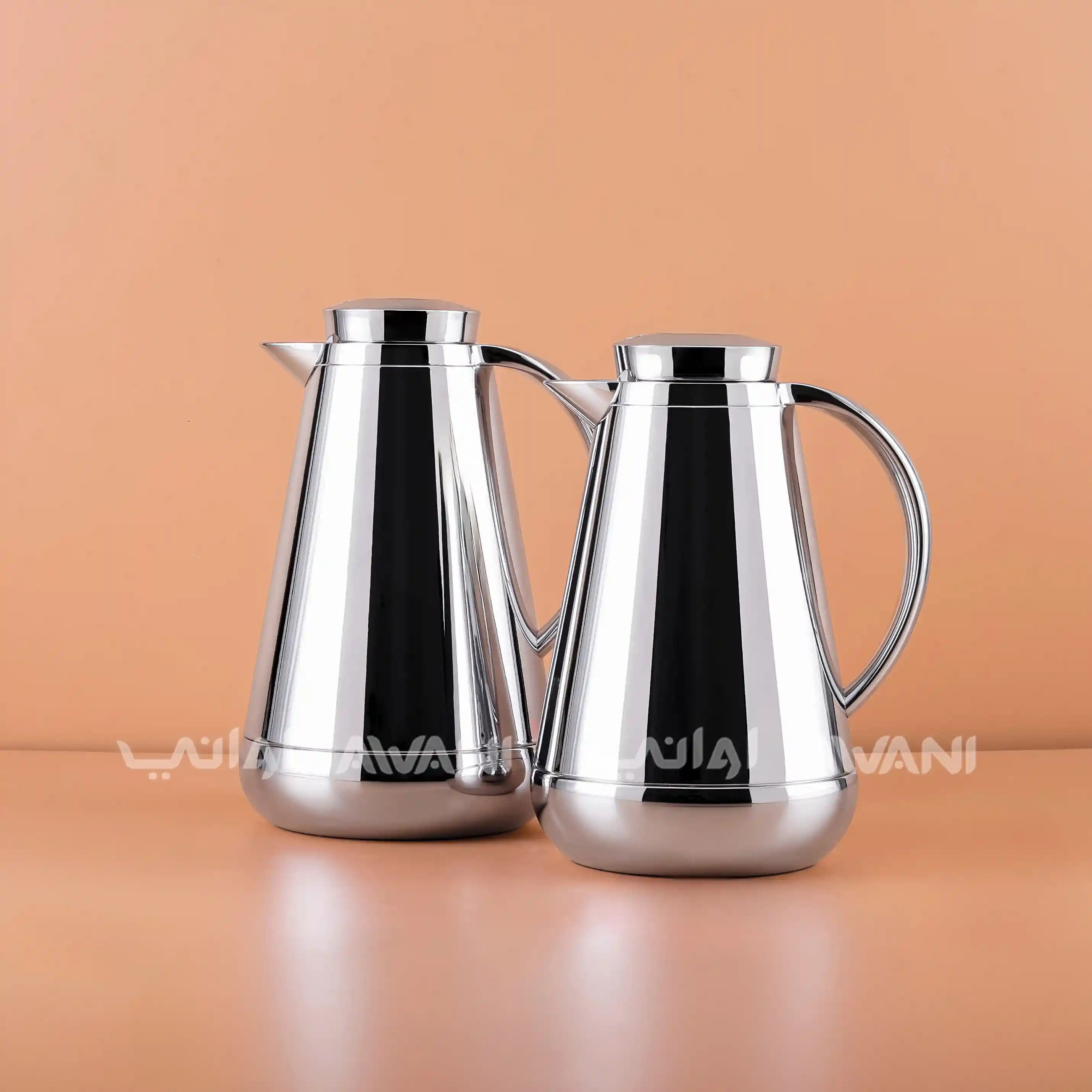 Stainless Steel Thermal Flask | 1L & 0.75L |  Silver