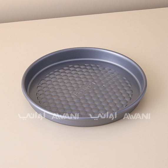 Prestige Non-Stick Pizza Pan with Textured Base – 20-Inch - Gray
