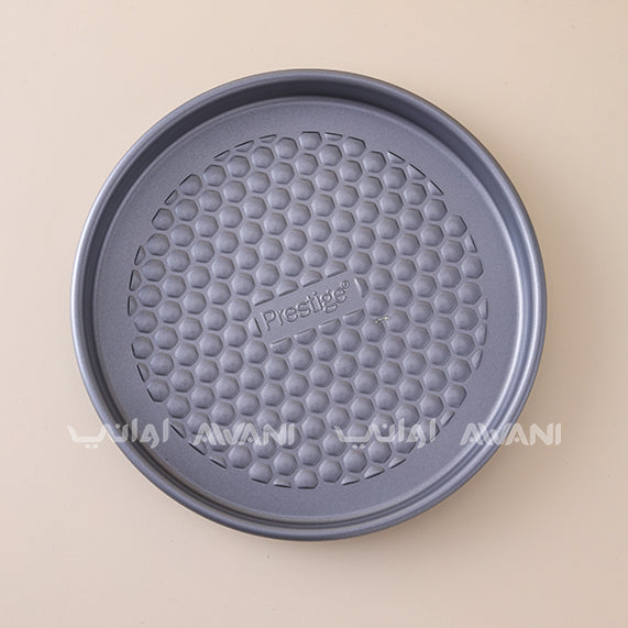 Prestige Non-Stick Pizza Pan with Textured Base – 20-Inch - Gray