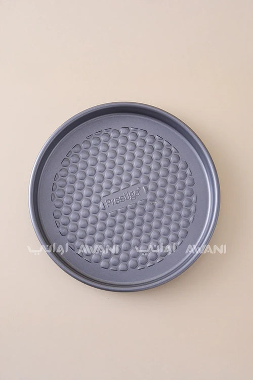 Prestige Non-Stick Pizza Pan with Textured Base – 20-Inch - Gray