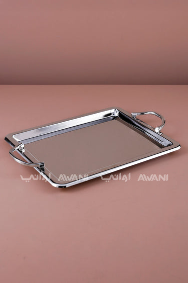 SILVER TRAY WITH HANDLE