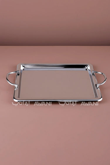 SILVER TRAY WITH HANDLE