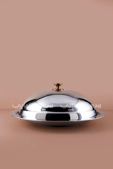 Stainless Steel Food Tray with Lid – Biryani & Mandi