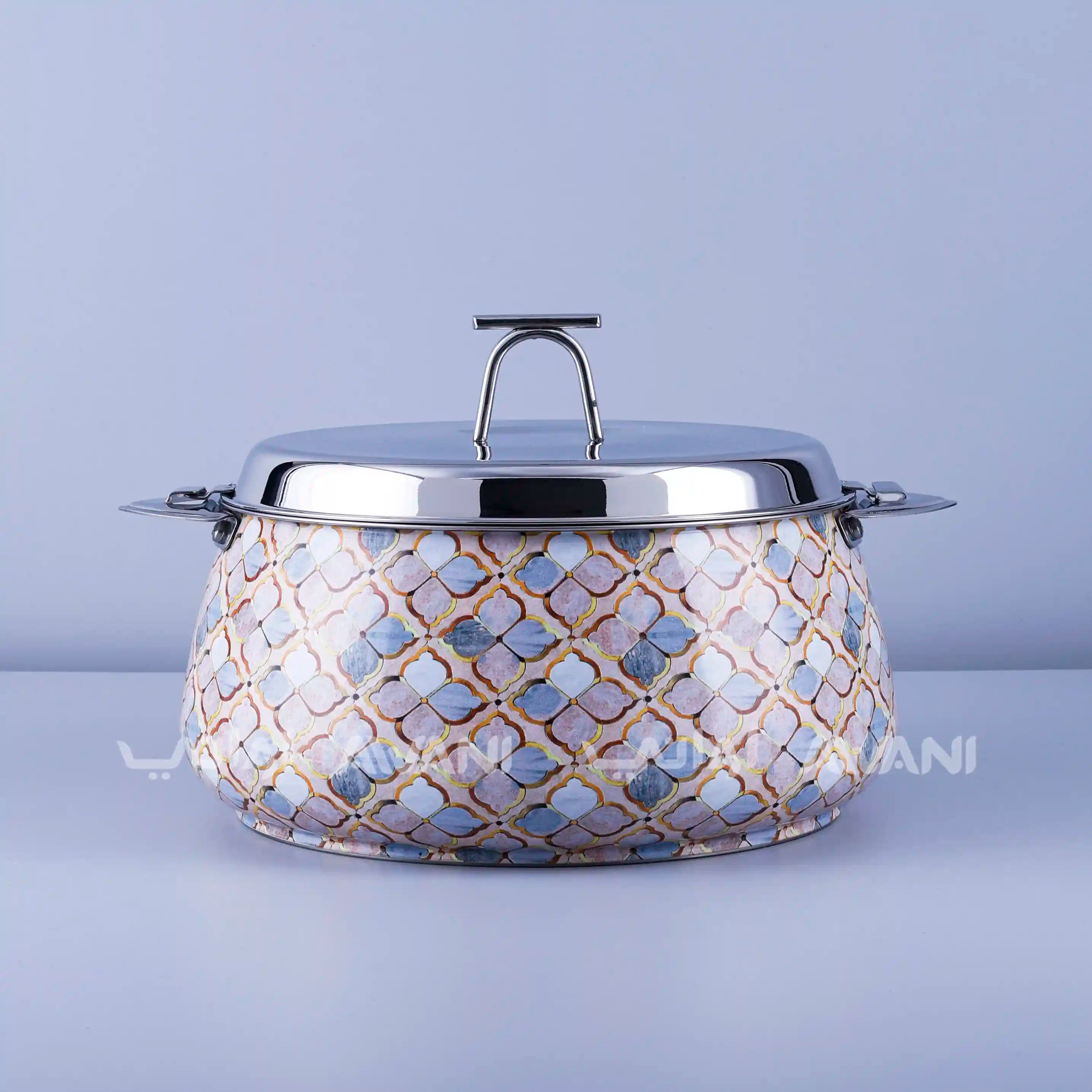 Mirna Marble and Multicolor Hotpot Stainless steel - 3500 ML