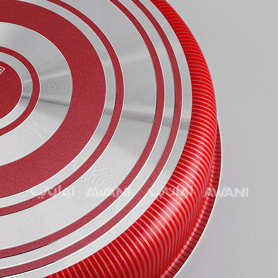 Baking Pan | Oven Dish | Non-Stick Coating | Heat Diffusion | Easy Cleaning | Red - 32 Cm