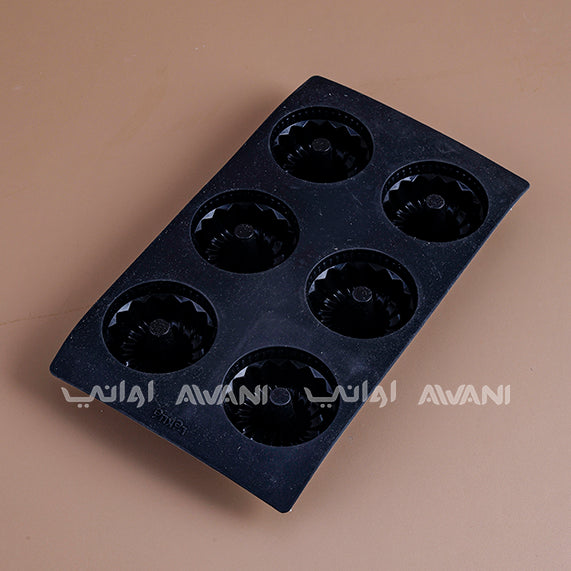 Silicone Donut Pan Molds, 6 Cavity Food Grade Non-Stick Baking Tray Maker Pan for Perfect Shaped Cake Biscuit