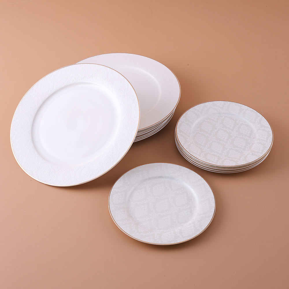 Dinnerware Set,71 Piece Round A grade Stoneware Dinnerware Set Kitchen Plates And Bowls Set with Mugs, Gray dinnerware set