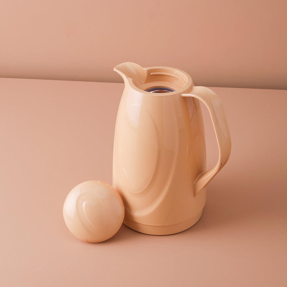 Orange Color Vacuum Flask Set – 1L– Plain