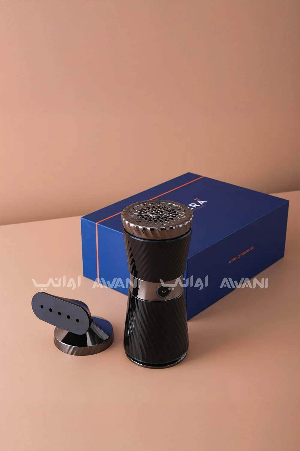 مبخرة بخور إلكترونية محمولة من ميرا، مبخرة بخور صغيرة، موزع روائح عطرية USB قابل لإعادة الشحن، مبخرة بخور كهربائية للسيارة، ديكور منزلي، لون أسود