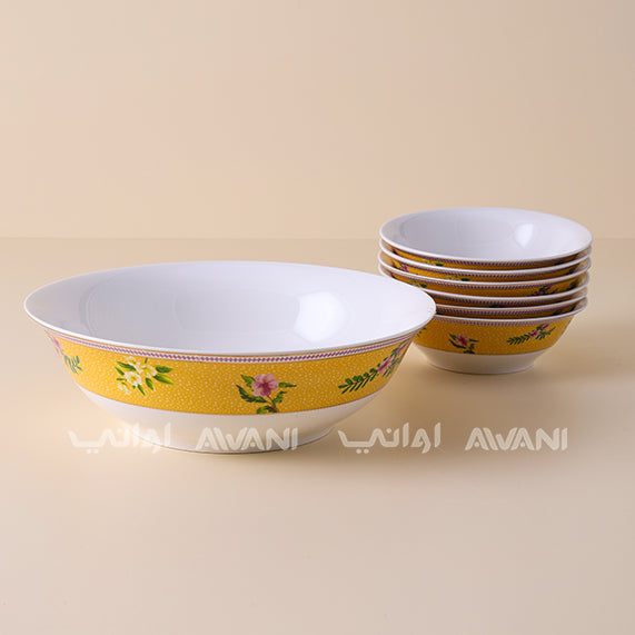 Yellow Leaf Design - Dinnerware Set, Round A grade Stoneware Dinnerware Set Kitchen Plates And Bowls Set
