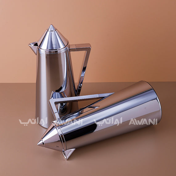 Flask Stainless Steel Silver and Gold