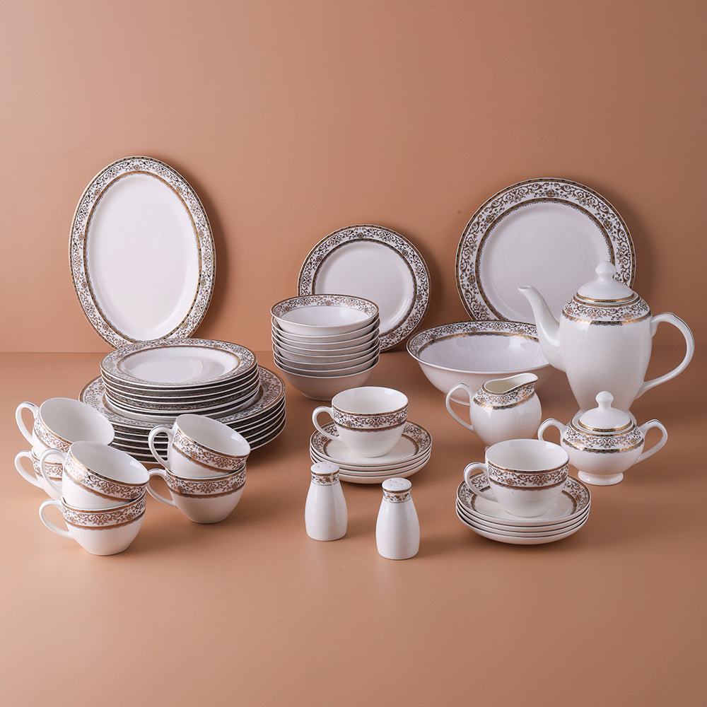 Arabia 47-Piece Fine Bone China Dinner Set
