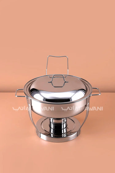 4L Stainless Steel Chafer | Professional Buffet Food Warmer & Server - Silver