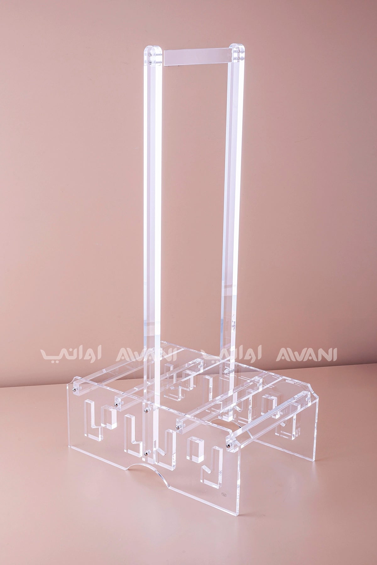 4 Pcs Acrylic Foldable Table with Black - Round