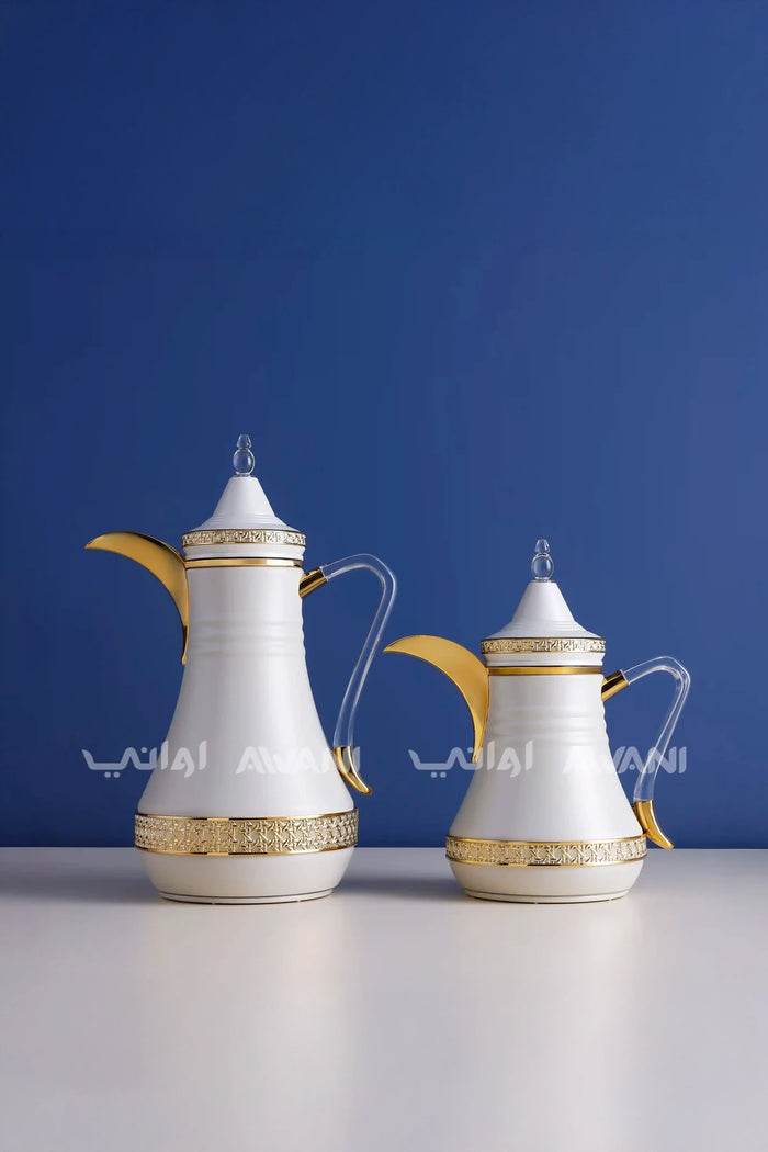 Dallah Set – 2 Pcs (0.35 ML + 1 L)  Sandal+ Gold