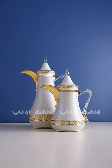 Dallah Set – 2 Pcs (0.35 ML + 1 L)  Sandal+ Gold