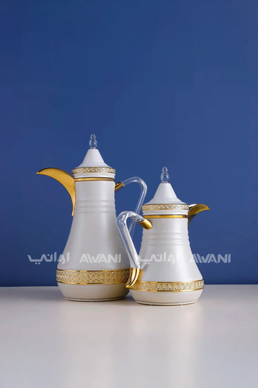 Dallah Set – 2 Pcs (0.35 ML + 1 L)  Sandal+ Gold
