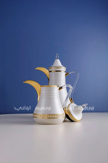 Dallah Set – 2 Pcs (0.35 ML + 1 L)  Sandal+ Gold