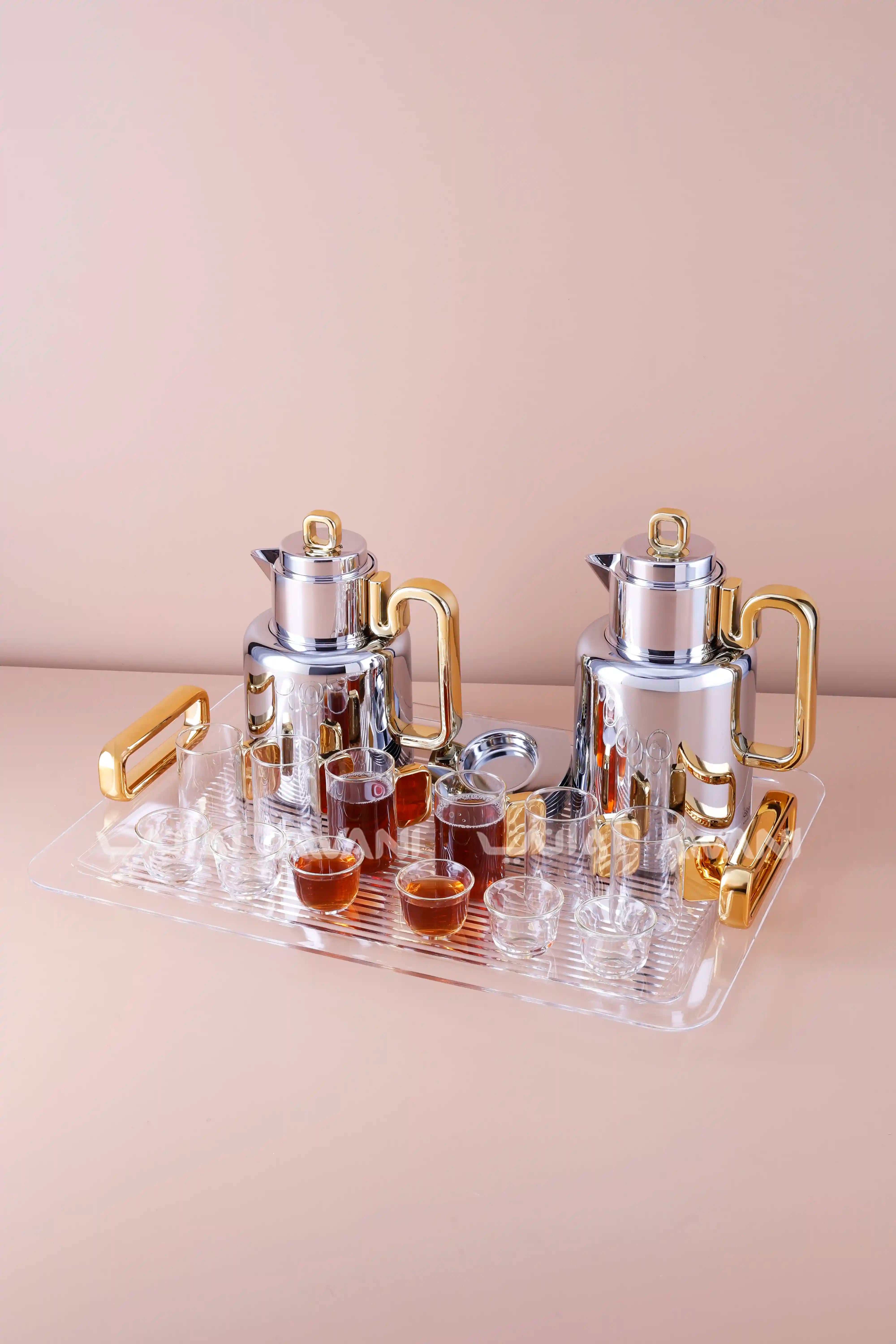 Luxe Serve Bundle 0.5 liter & 1 liter silver & gold
