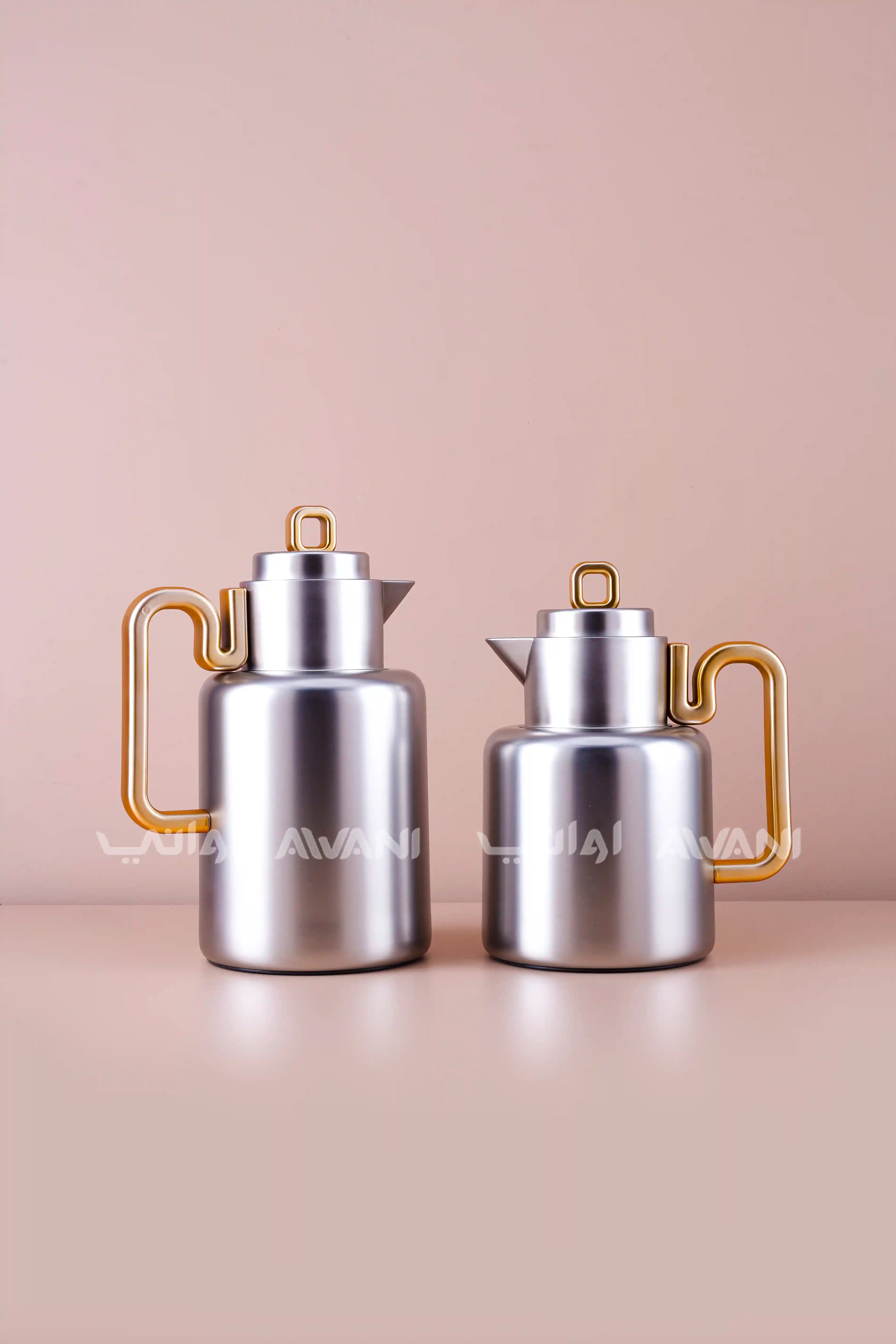 0.5 liter & 1 liter matt  Silver & gold