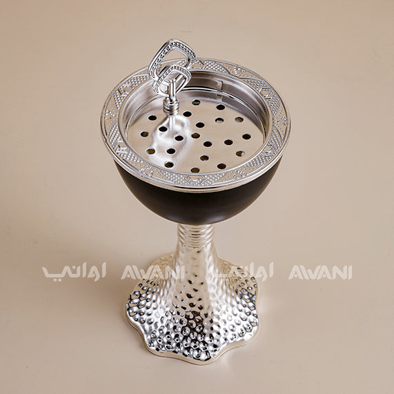 Incense Burner Black and Silver Color