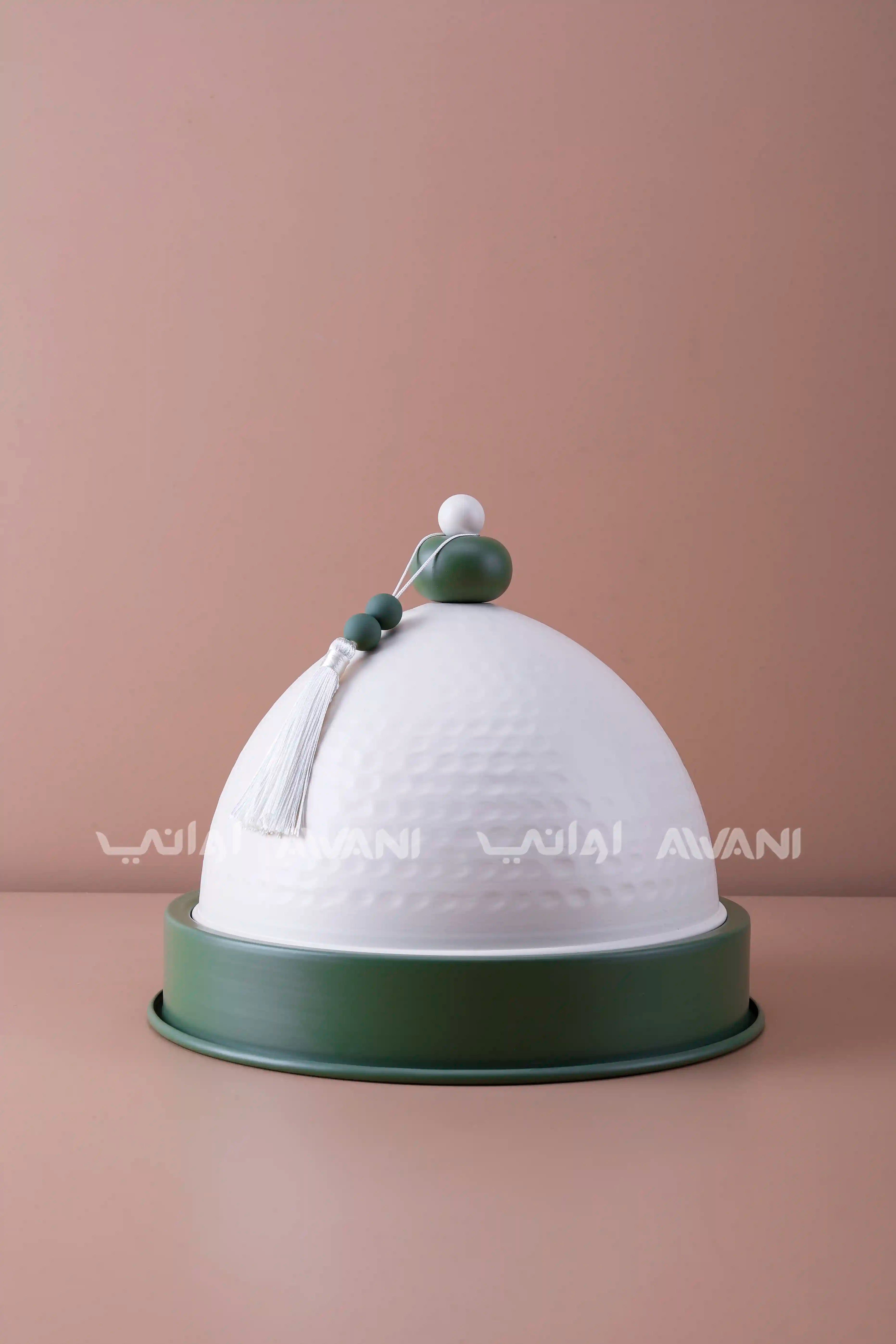 Dates Bowl Dome Dessert with Green Base - M