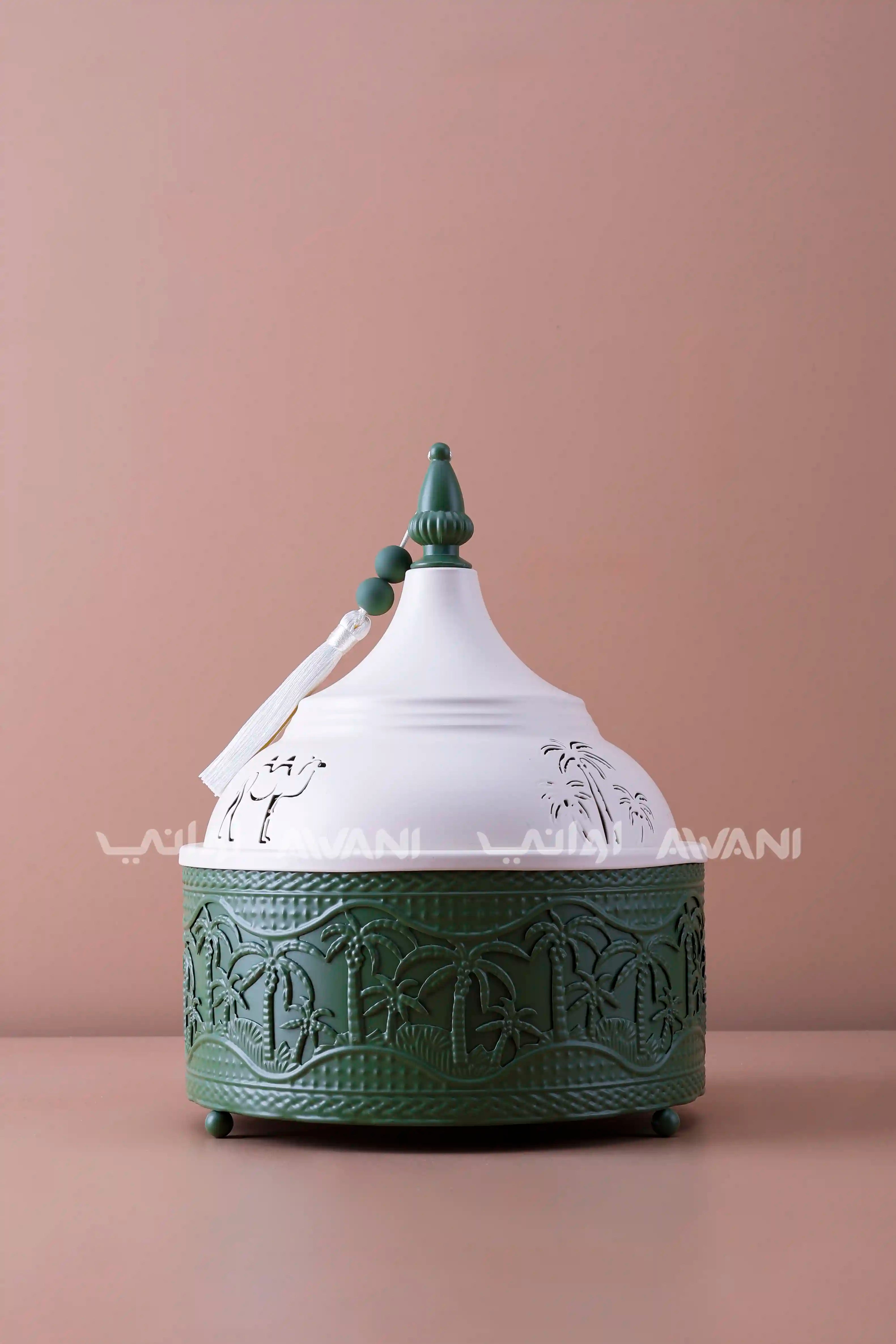 Dates Bowl W/Cover Medium