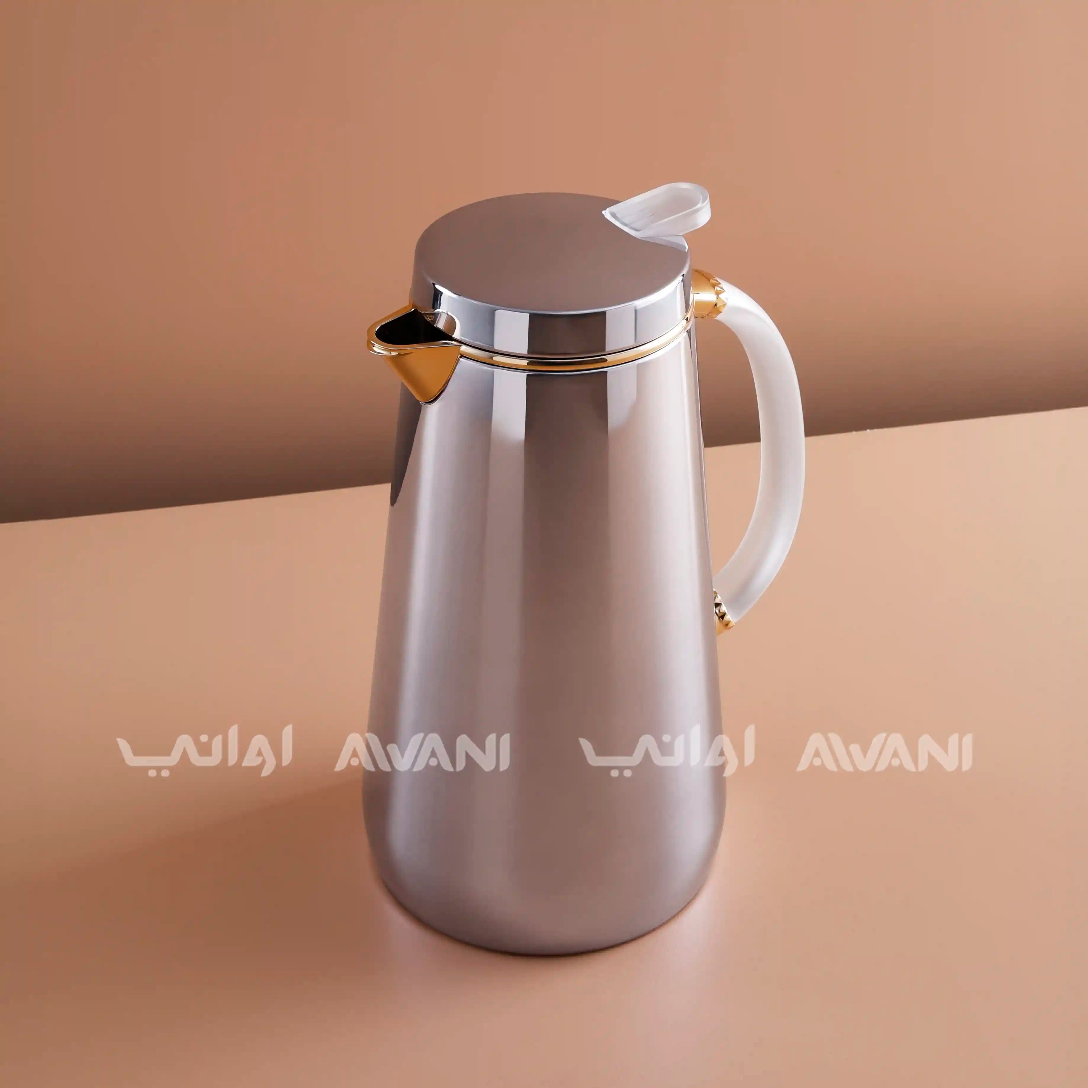 Gold Flask – 1L | Hot & Cold with Clear Handle