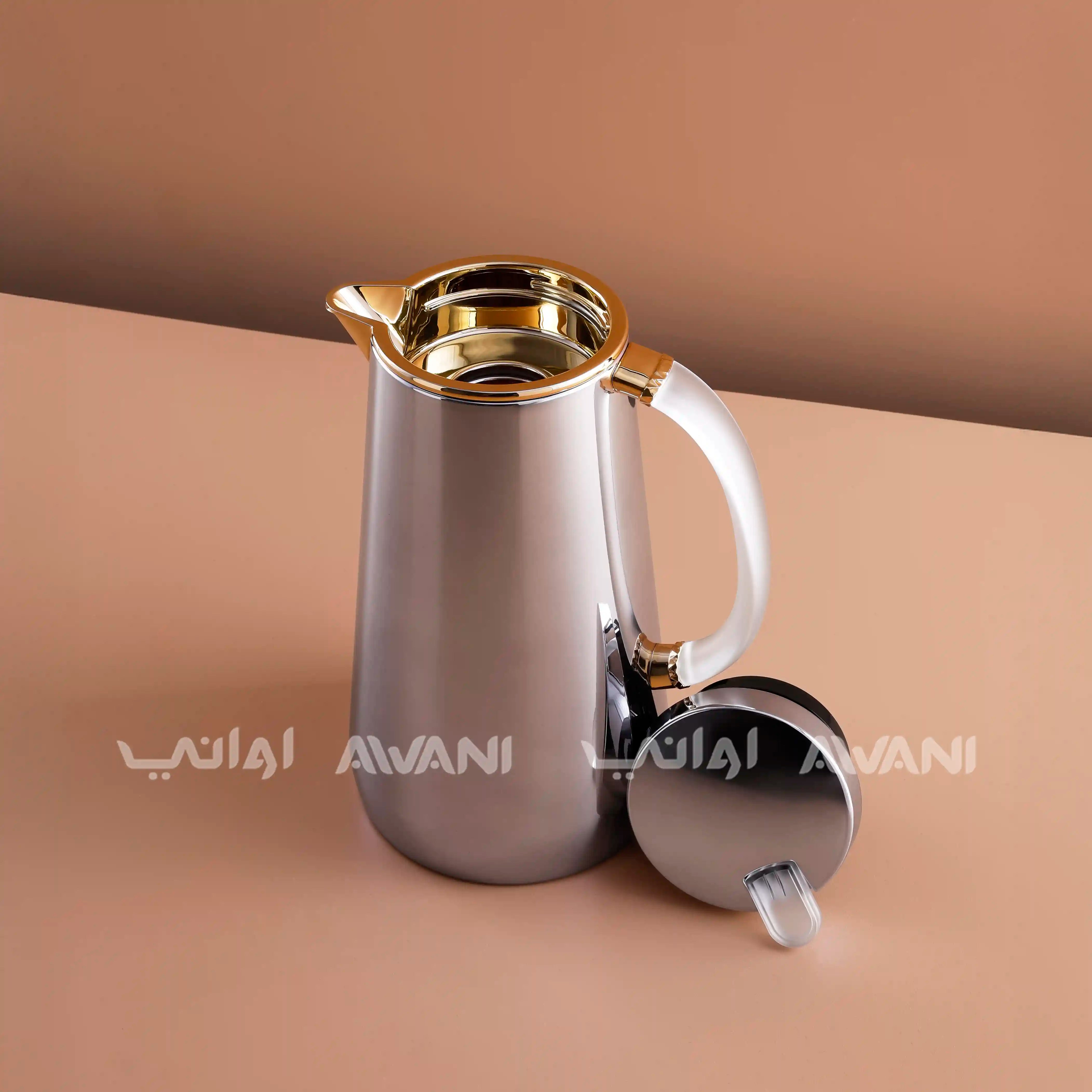 Gold Flask – 1L | Hot & Cold with Clear Handle