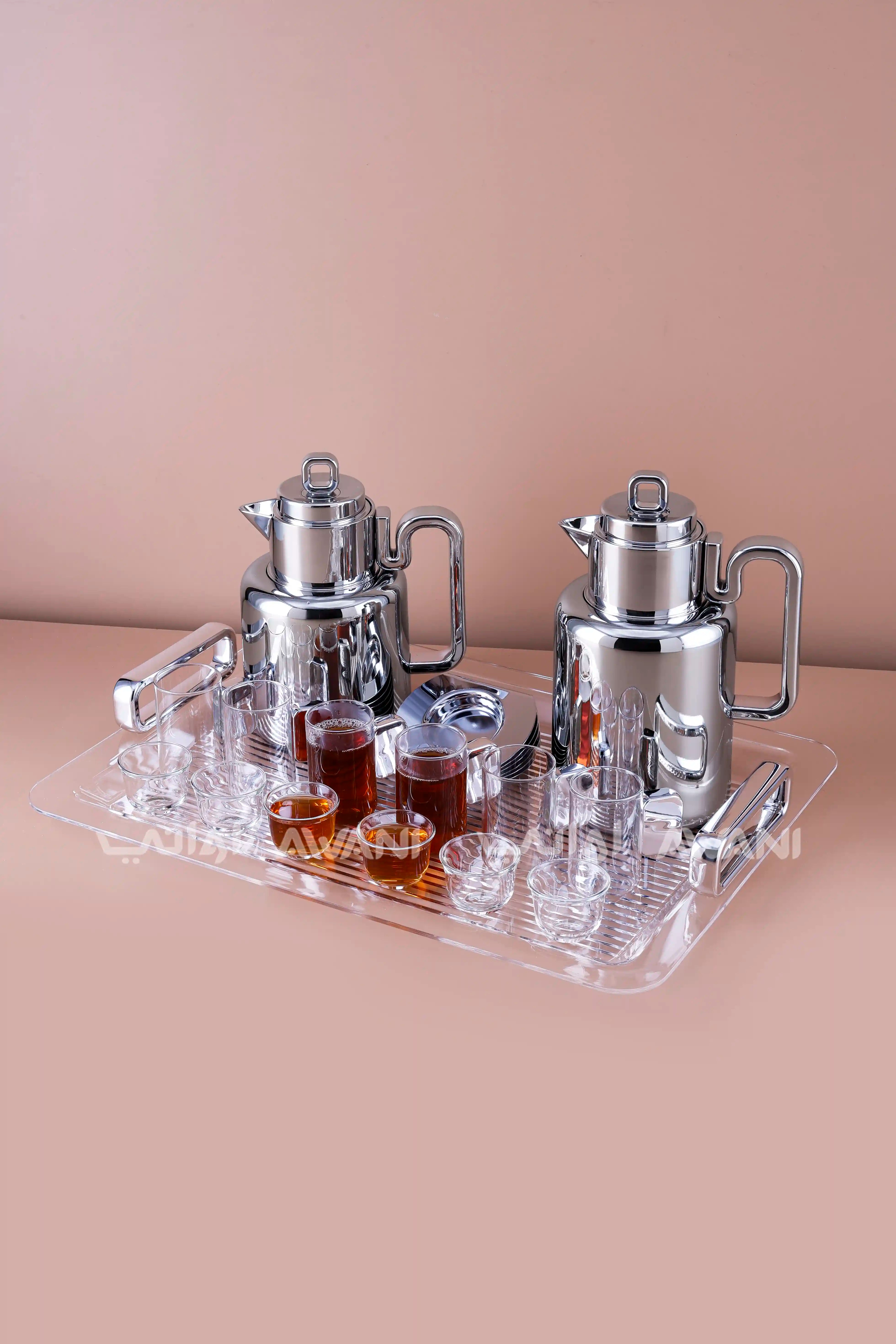 Luxe Serve Bundle 0.5 liter & 1 liter silver
