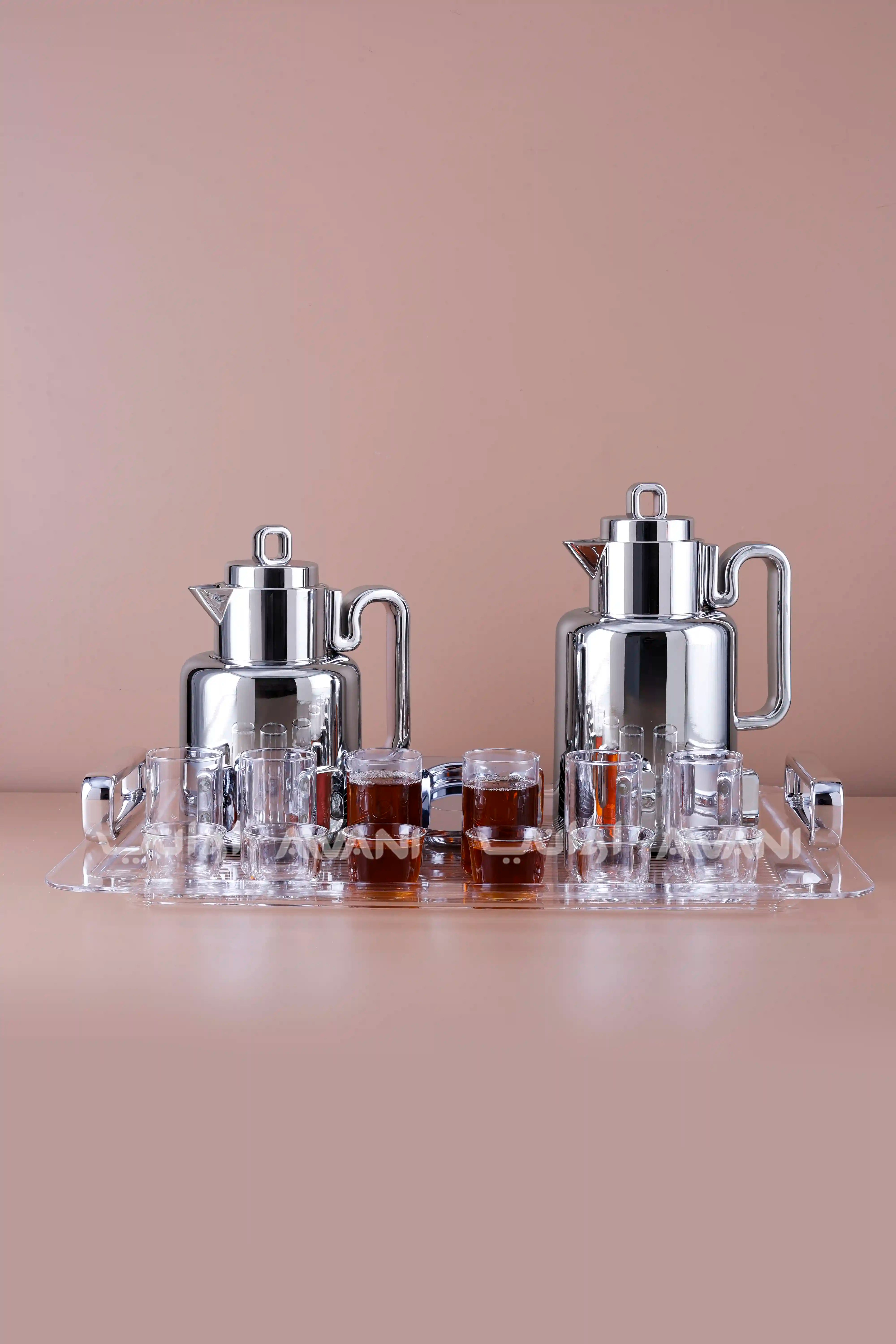 Luxe Serve Bundle 0.5 liter & 1 liter silver