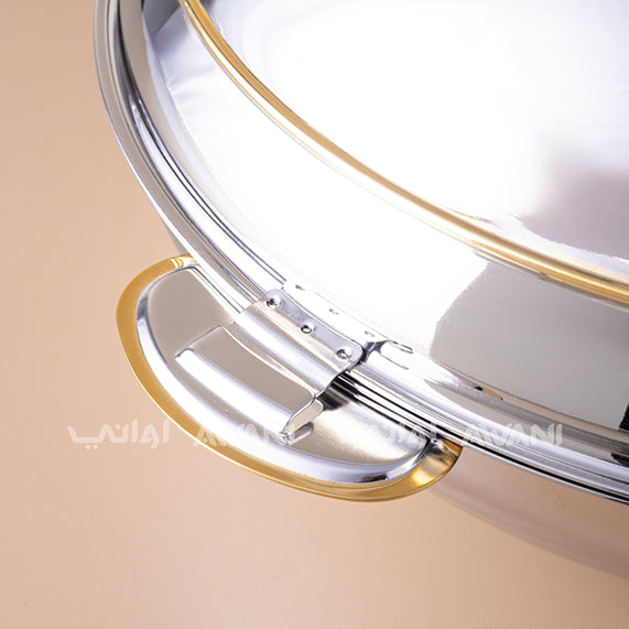 12500 ML - Round Deluxe Insulated Stainless Steel Hot Pot – Premium Thermal Casserole Dish with Lid | Long-Lasting Heat Retention | Elegant Food Warmer & Server for Home & Events