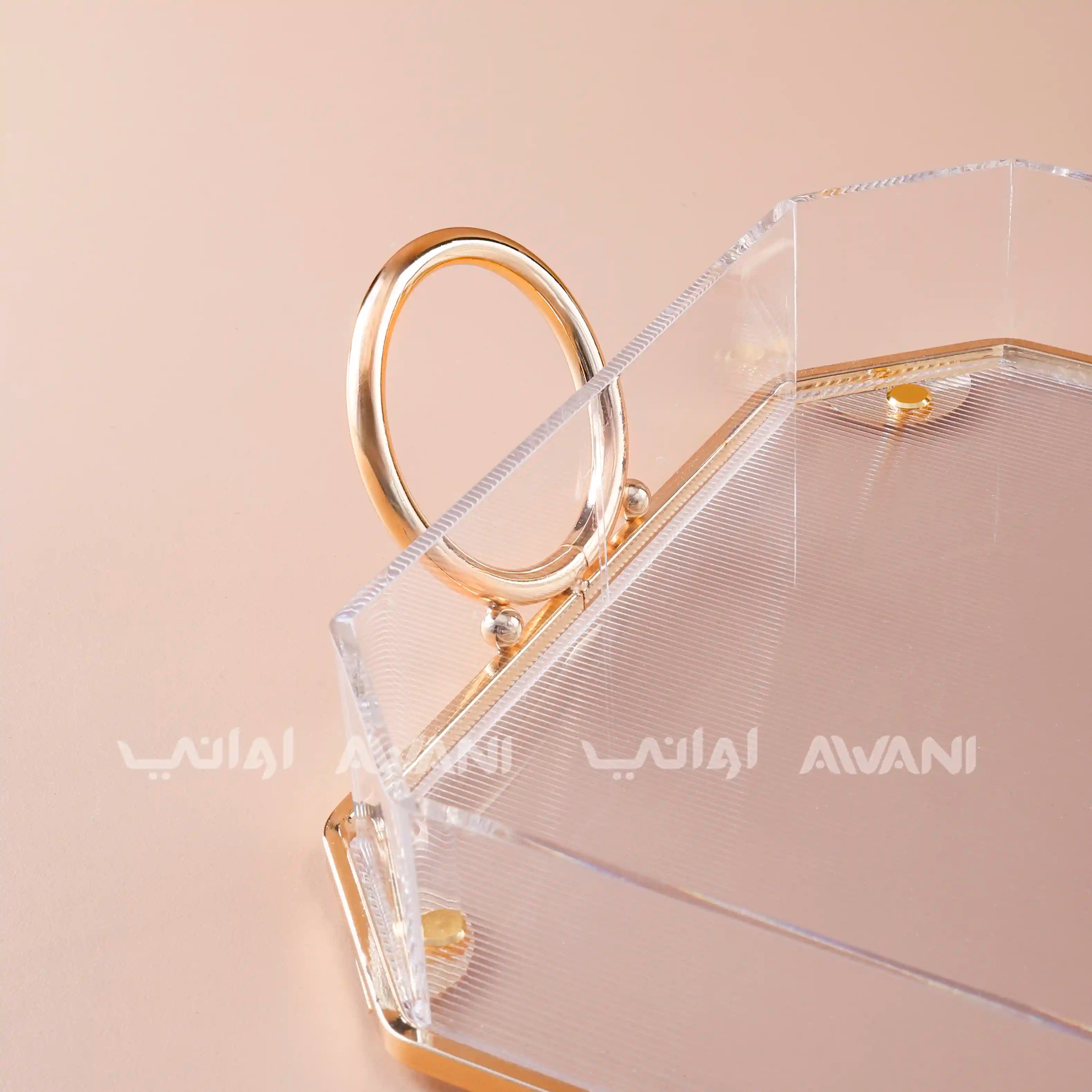 Acrylic Serving Tray - Gold