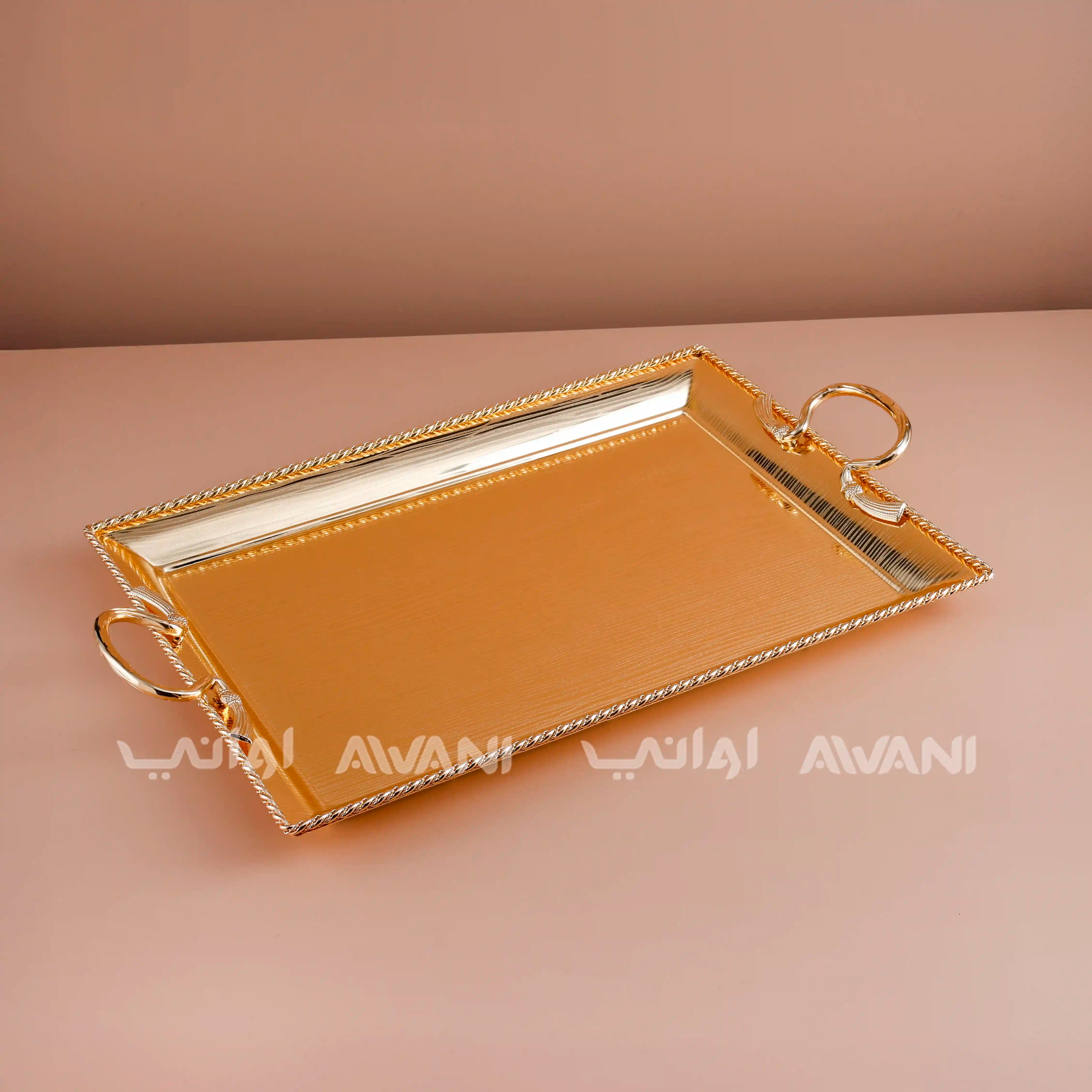 Metal Tray Gold
