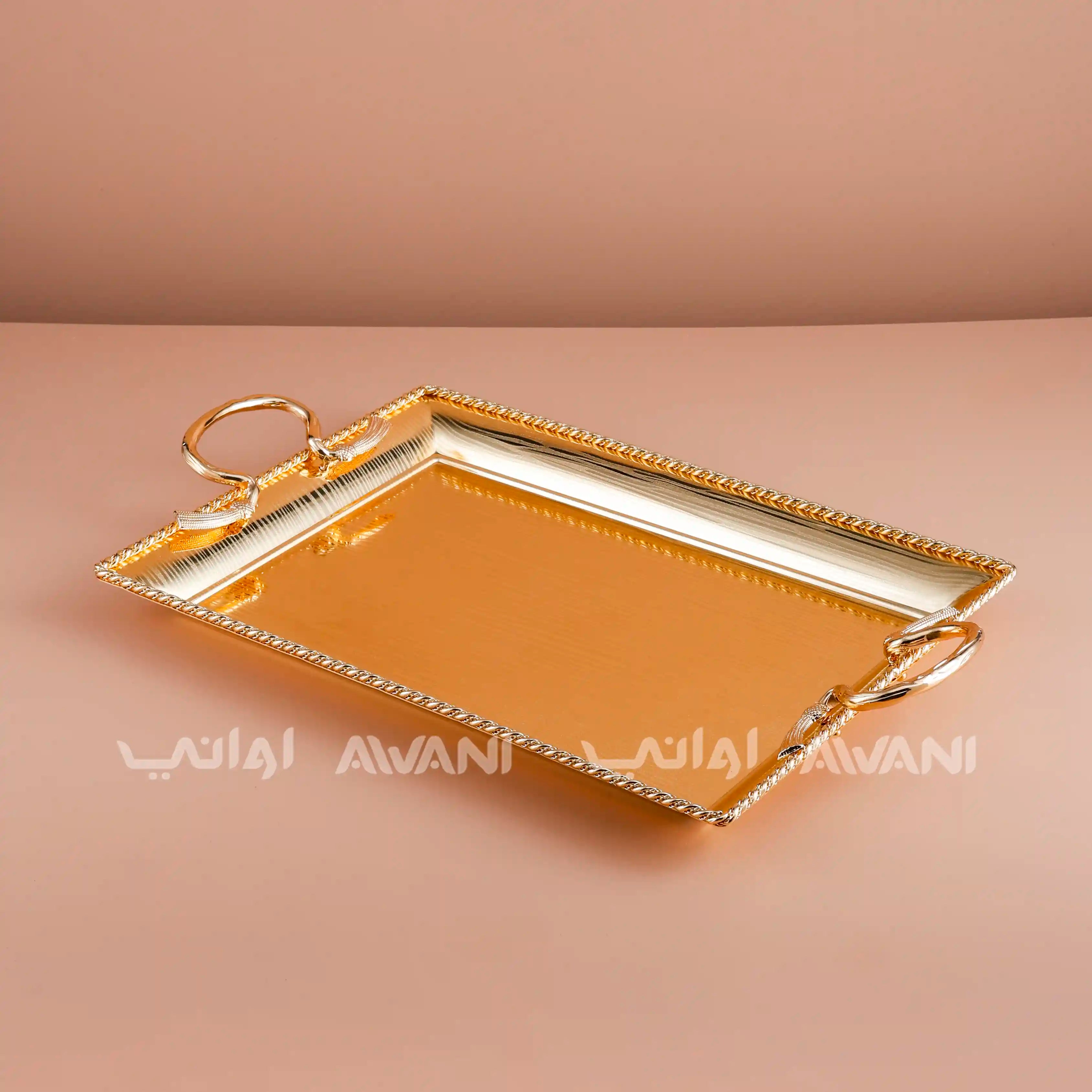 Metal Tray Gold